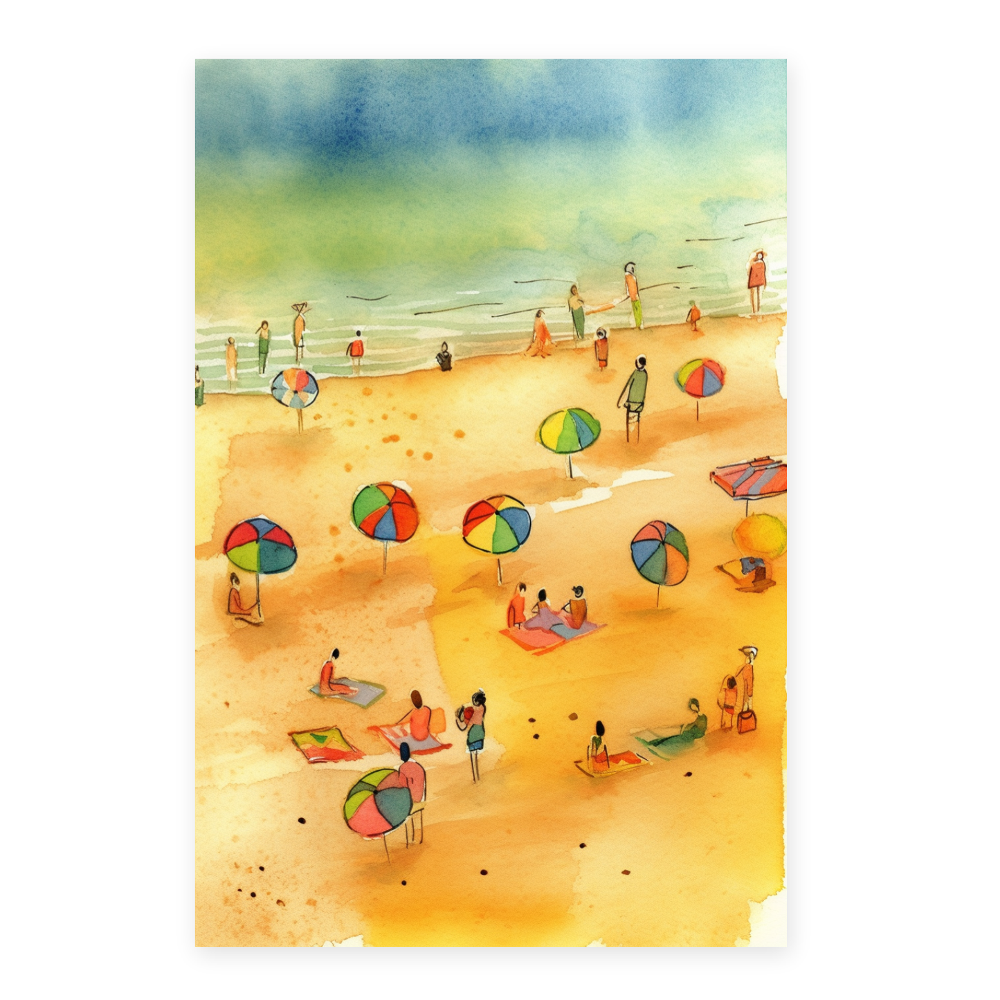 Póster Un día en la Beach