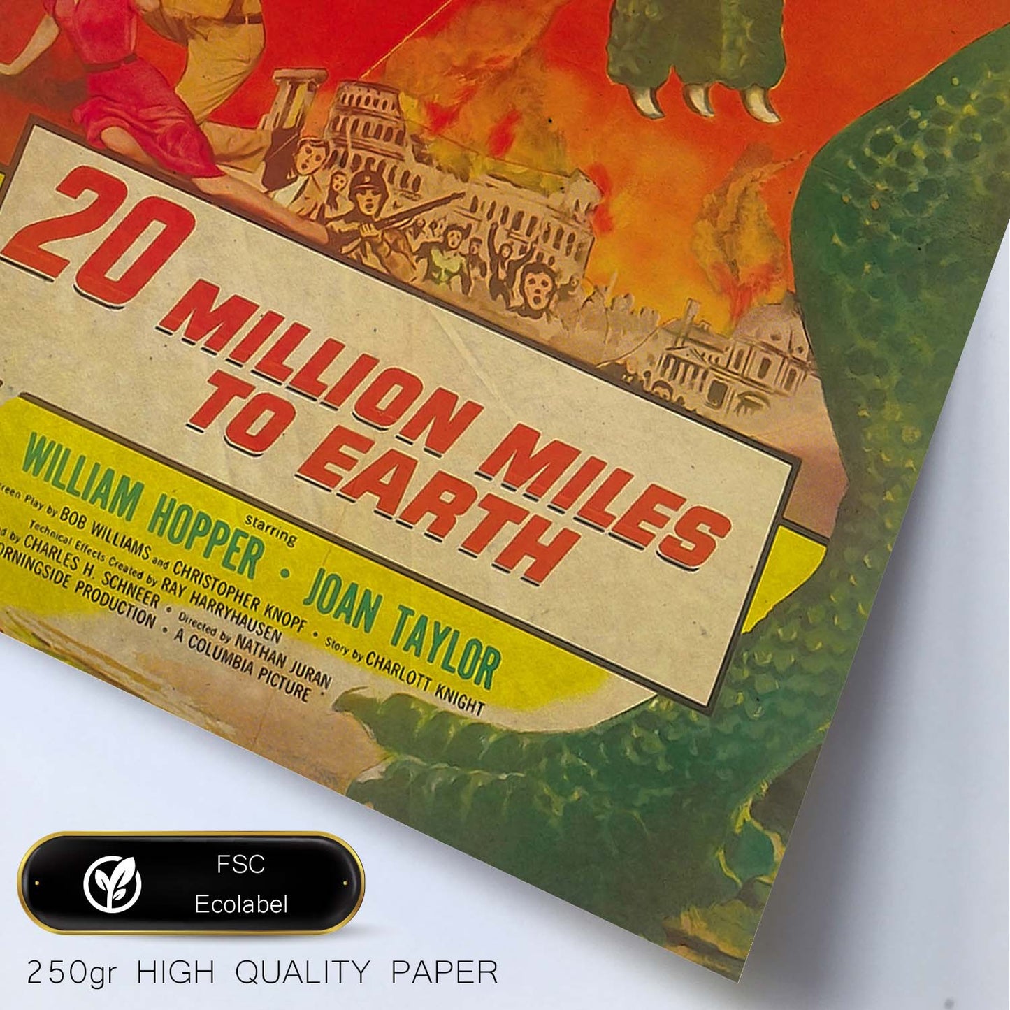 Poster vintage de 20 Millones de millas 2. con imágenes vintage y de publicidad antigua.-Artwork-Nacnic-Nacnic Estudio SL