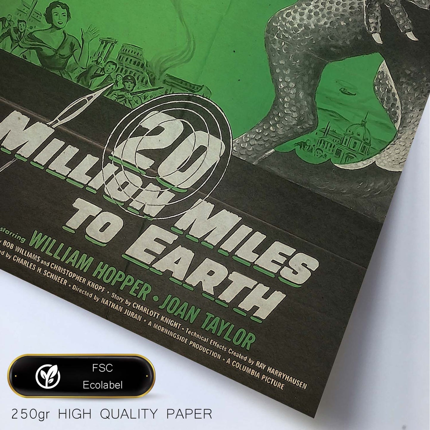 Poster vintage de 20 Millones de millas. con imágenes vintage y de publicidad antigua.-Artwork-Nacnic-Nacnic Estudio SL