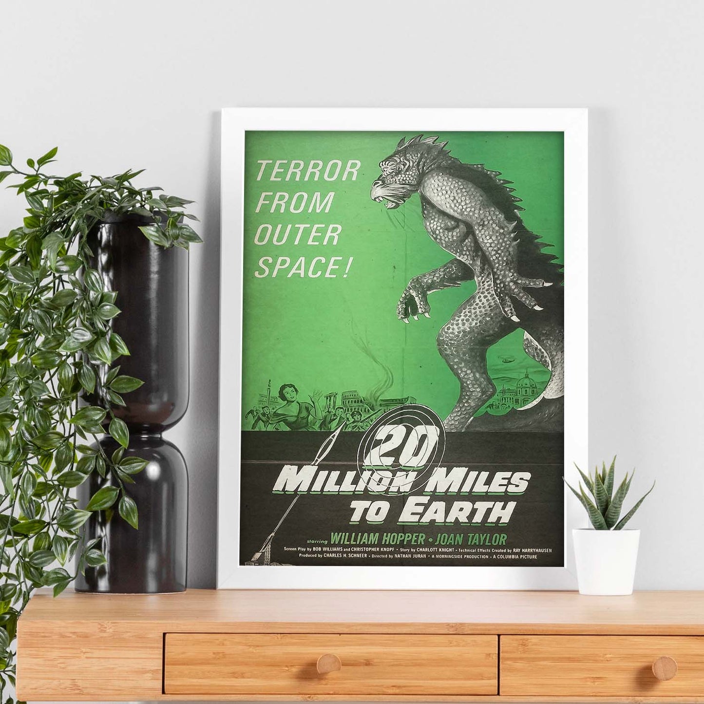 Poster vintage de 20 Millones de millas. con imágenes vintage y de publicidad antigua.-Artwork-Nacnic-Nacnic Estudio SL
