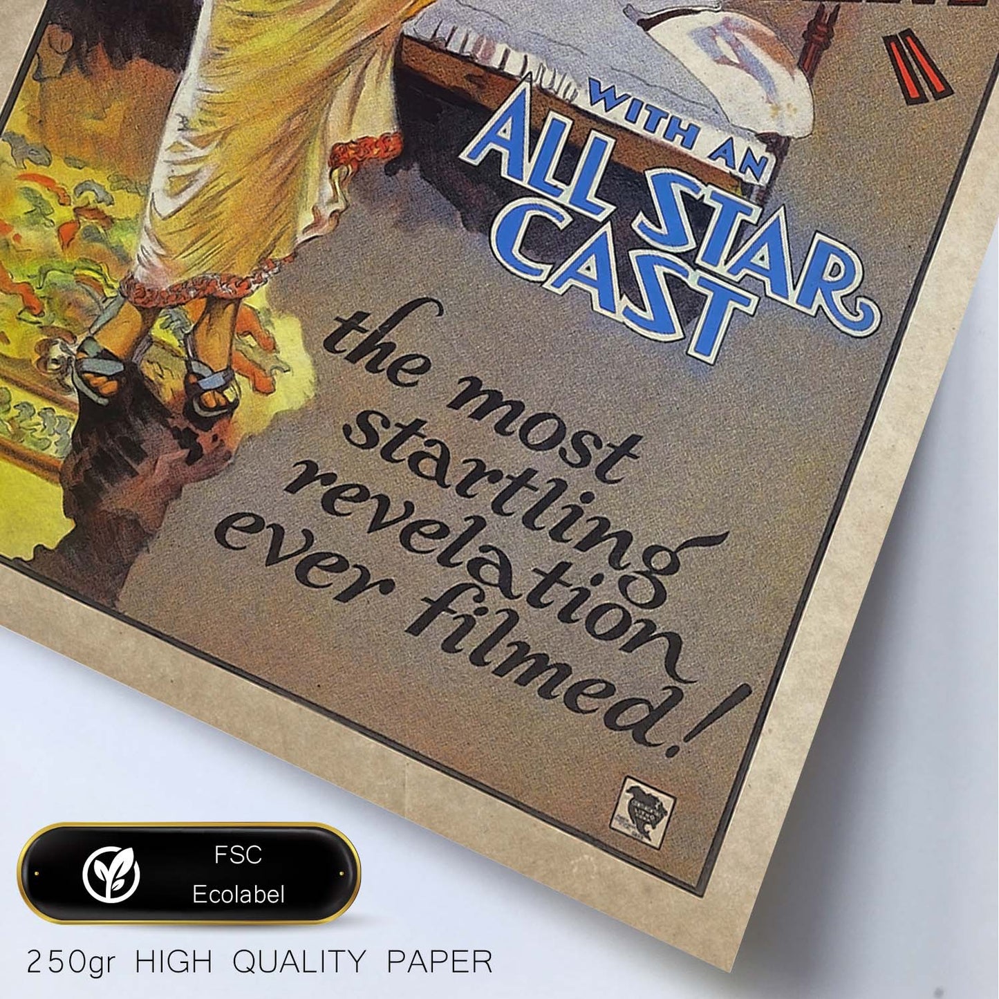 Poster vintage de 7 mandamientos. con imágenes vintage y de publicidad antigua.-Artwork-Nacnic-Nacnic Estudio SL