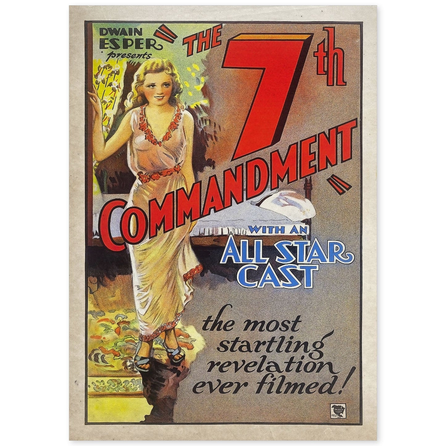 Poster vintage de 7 mandamientos. con imágenes vintage y de publicidad antigua.-Artwork-Nacnic-A4-Sin marco-Nacnic Estudio SL