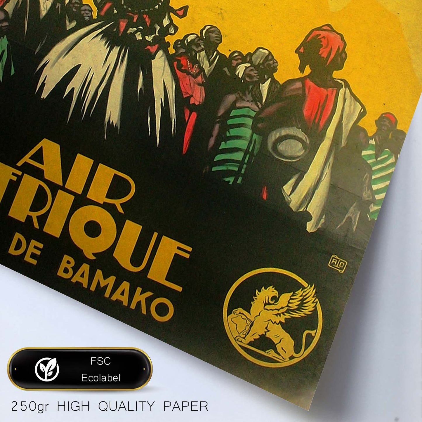 Poster vintage de Air Afrique. con imágenes vintage y de publicidad antigua.-Artwork-Nacnic-Nacnic Estudio SL