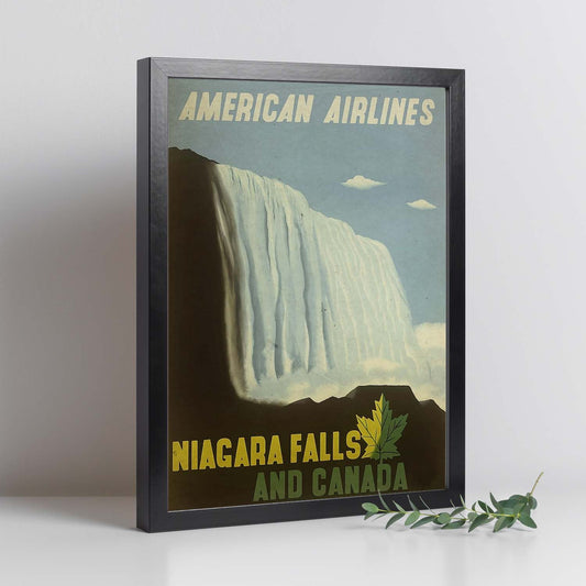 Poster vintage de Cataratas del Niagara. con imágenes vintage y de publicidad antigua.-Artwork-Nacnic-Nacnic Estudio SL