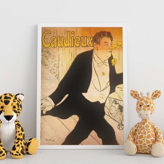 Poster vintage de Caudieux. con imágenes vintage y de publicidad antigua.-Artwork-Nacnic-Nacnic Estudio SL
