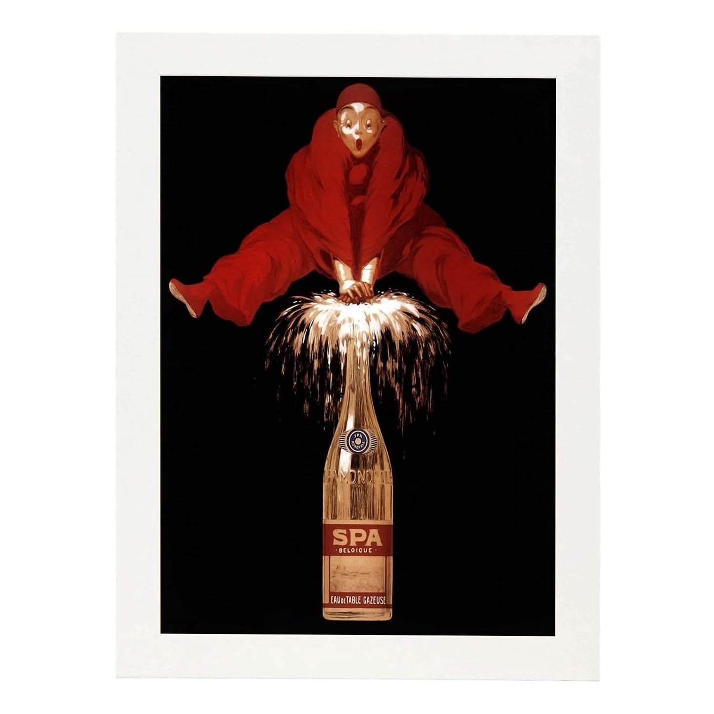 Poster vintage de Champan. con imágenes vintage y de publicidad antigua.-Artwork-Nacnic-A3-Marco Blanco-Nacnic Estudio SL