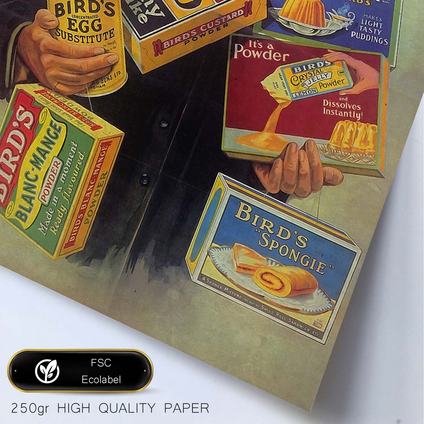 Poster vintage de Custard. con imágenes vintage y de publicidad antigua.-Artwork-Nacnic-Nacnic Estudio SL