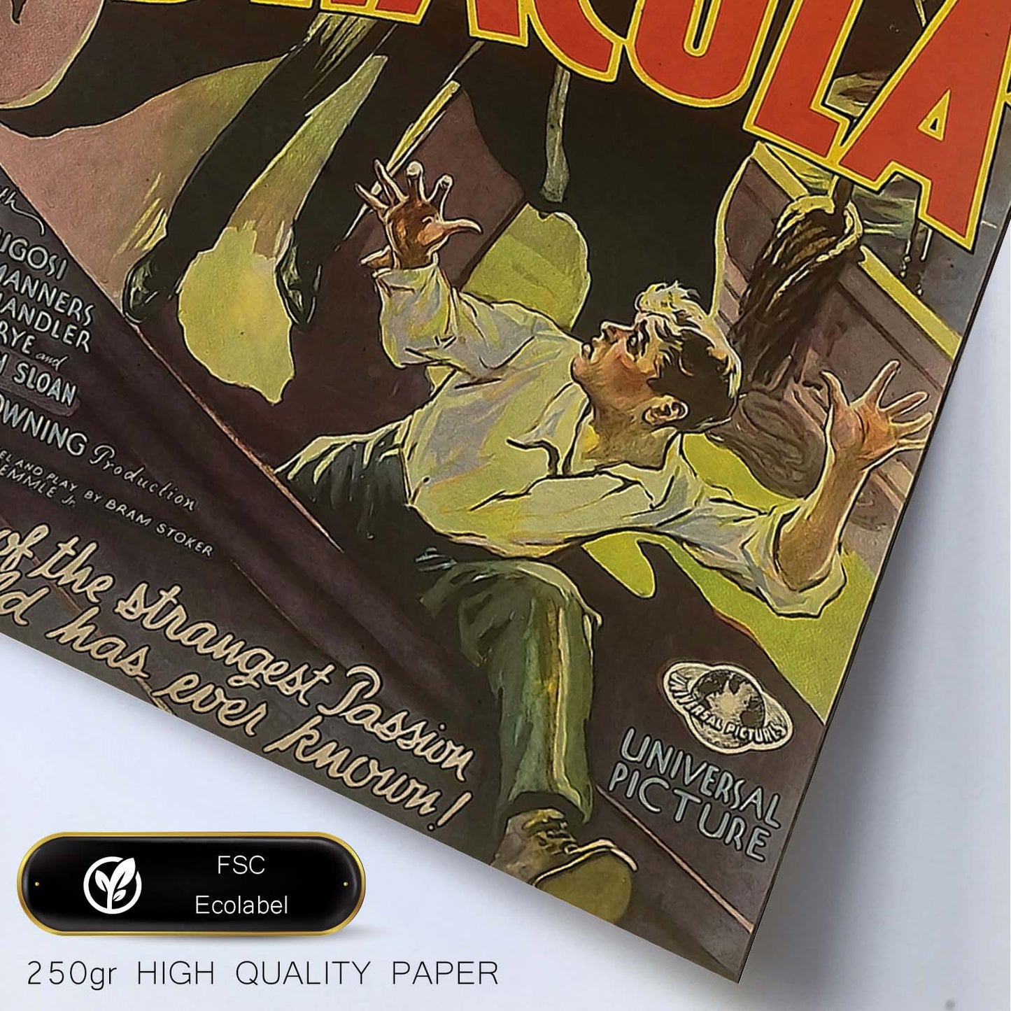 Poster vintage de Dracula. con imágenes vintage y de publicidad antigua.-Artwork-Nacnic-Nacnic Estudio SL