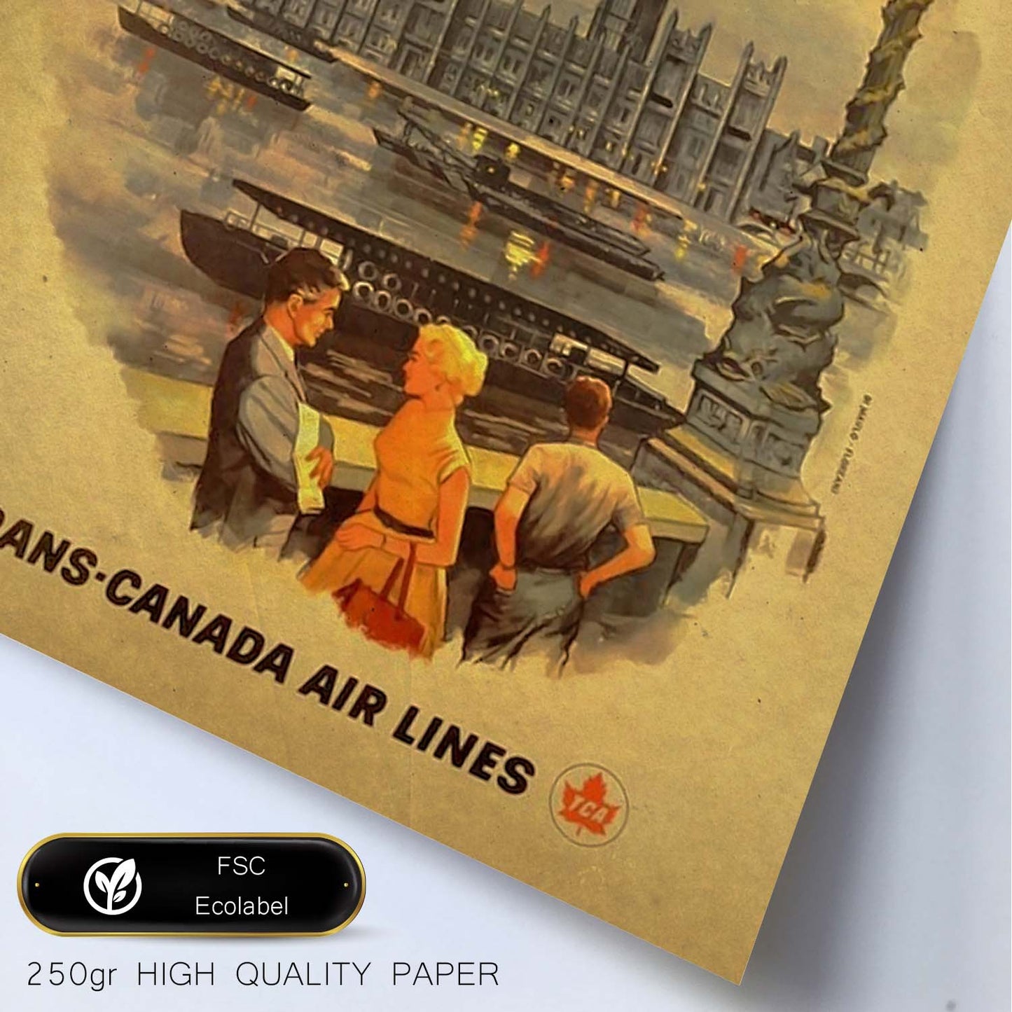 Poster vintage de Inglaterra. con imágenes vintage y de publicidad antigua.-Artwork-Nacnic-Nacnic Estudio SL