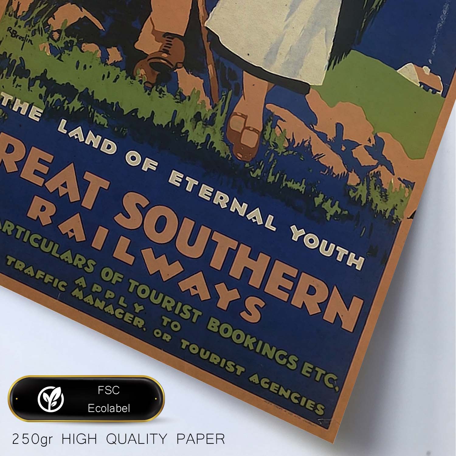 Poster vintage de Irlanda. con imágenes vintage y de publicidad antigua.-Artwork-Nacnic-Nacnic Estudio SL