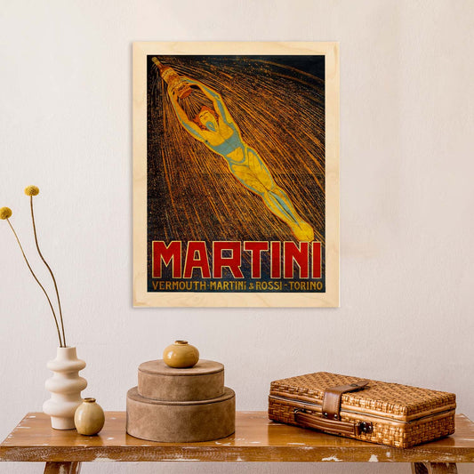 Poster vintage de Martini. con imágenes vintage y de publicidad antigua.-Artwork-Nacnic-Nacnic Estudio SL