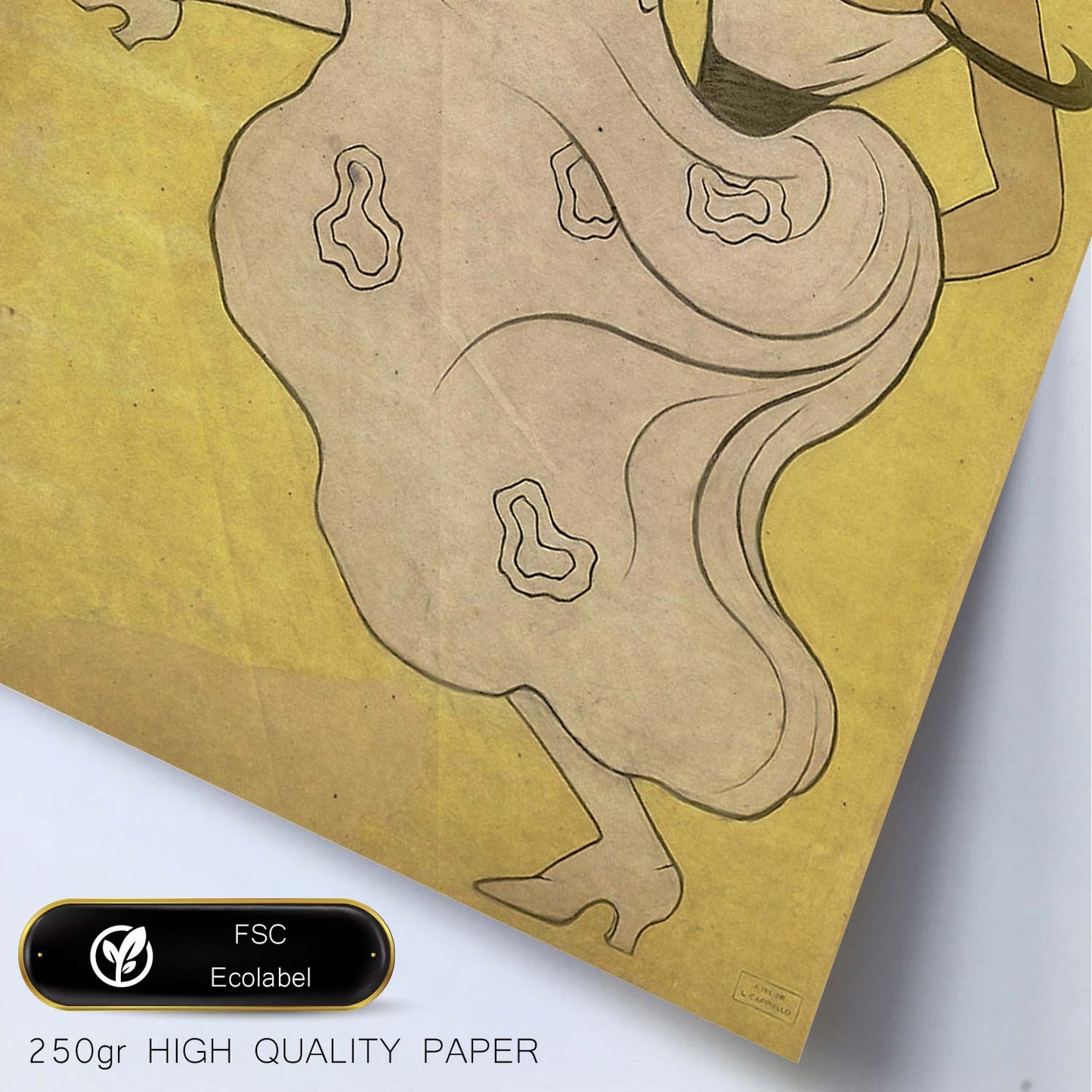 Poster vintage de Mujer con vestido. con imágenes vintage y de publicidad antigua.-Artwork-Nacnic-Nacnic Estudio SL