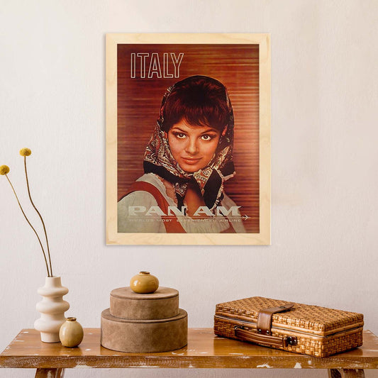 Poster vintage de Mujer Italiana. con imágenes vintage y de publicidad antigua.-Artwork-Nacnic-Nacnic Estudio SL