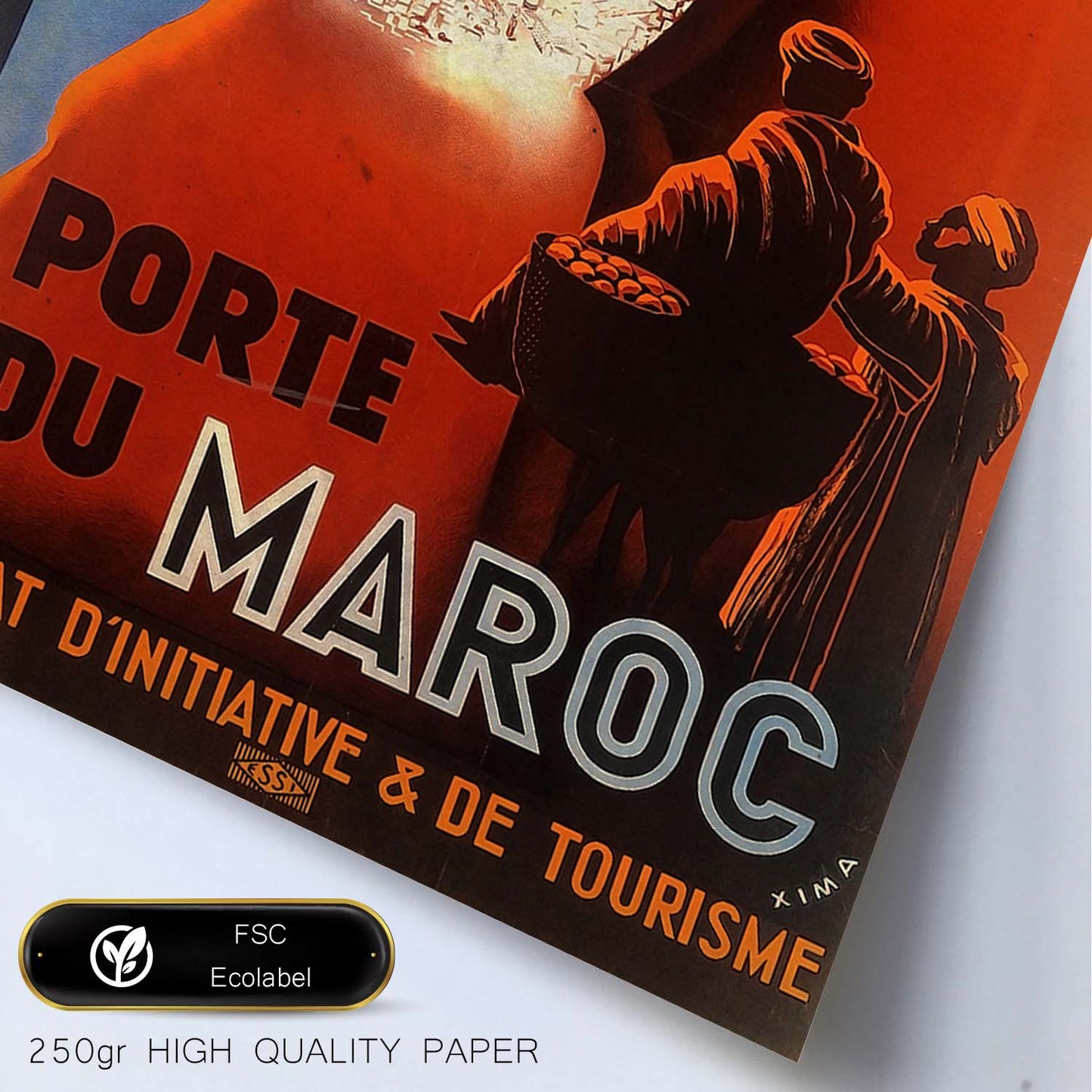 Poster vintage de Puesto de Casablanca. con imágenes vintage y de publicidad antigua.-Artwork-Nacnic-Nacnic Estudio SL