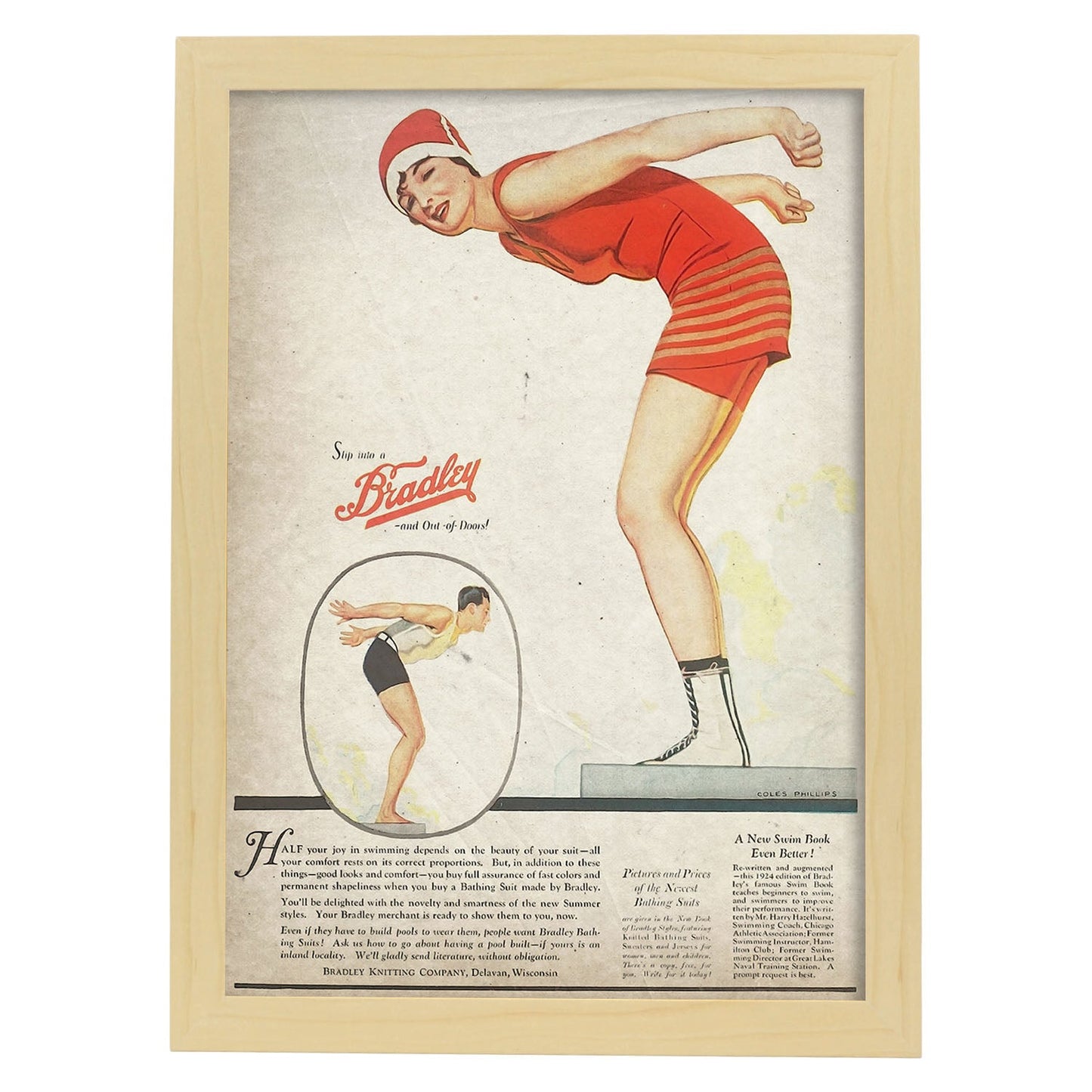 Poster vintage de Salta. con imágenes vintage y de publicidad antigua.-Artwork-Nacnic-A3-Marco Madera clara-Nacnic Estudio SL