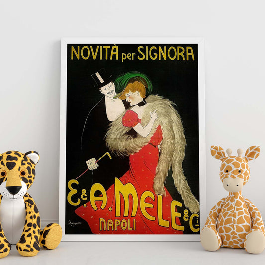 Poster vintage de Señora vintage. con imágenes vintage y de publicidad antigua.-Artwork-Nacnic-Nacnic Estudio SL