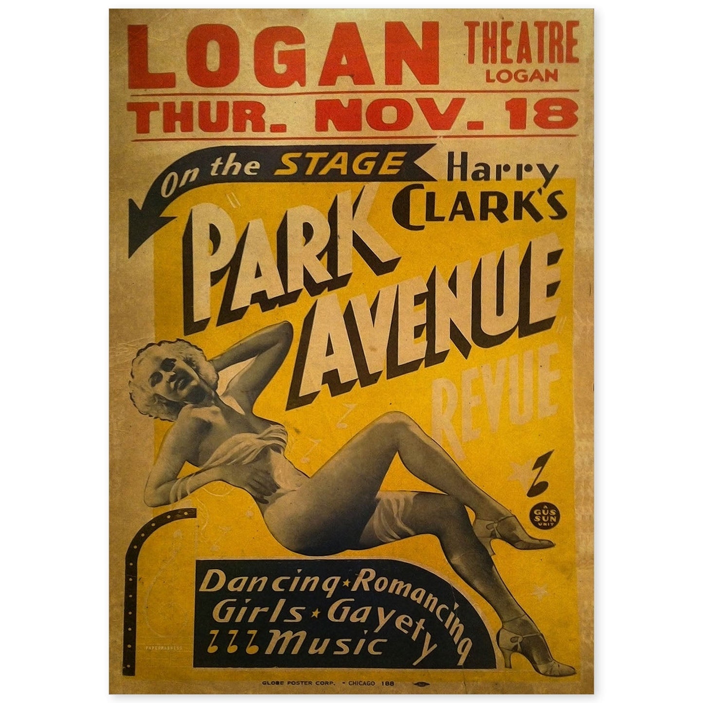 Poster vintage de Teatro vintage. con imágenes vintage y de publicidad antigua.-Artwork-Nacnic-A4-Sin marco-Nacnic Estudio SL