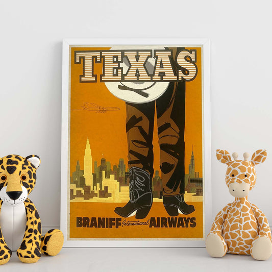 Poster vintage de Tejano. con imágenes vintage y de publicidad antigua.-Artwork-Nacnic-Nacnic Estudio SL