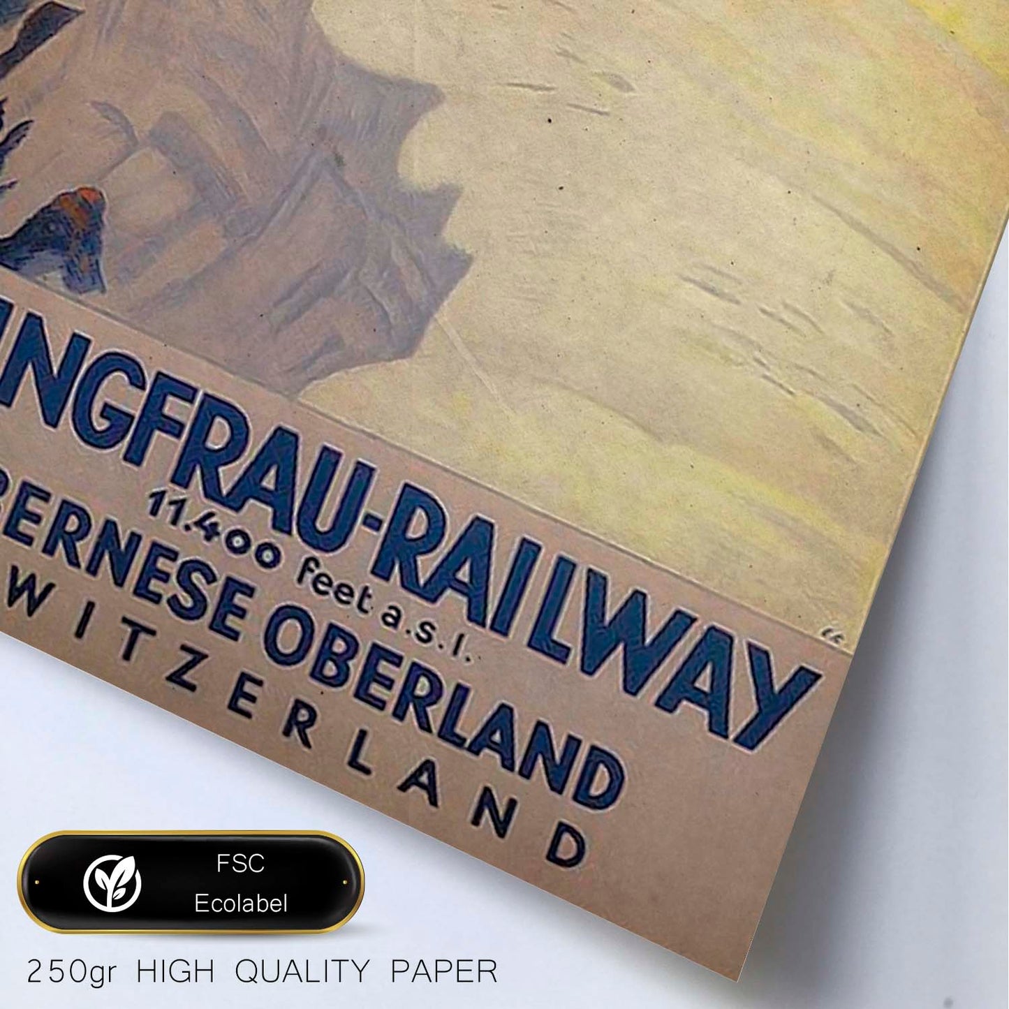 Poster vintage de Tren suizo. con imágenes vintage y de publicidad antigua.-Artwork-Nacnic-Nacnic Estudio SL