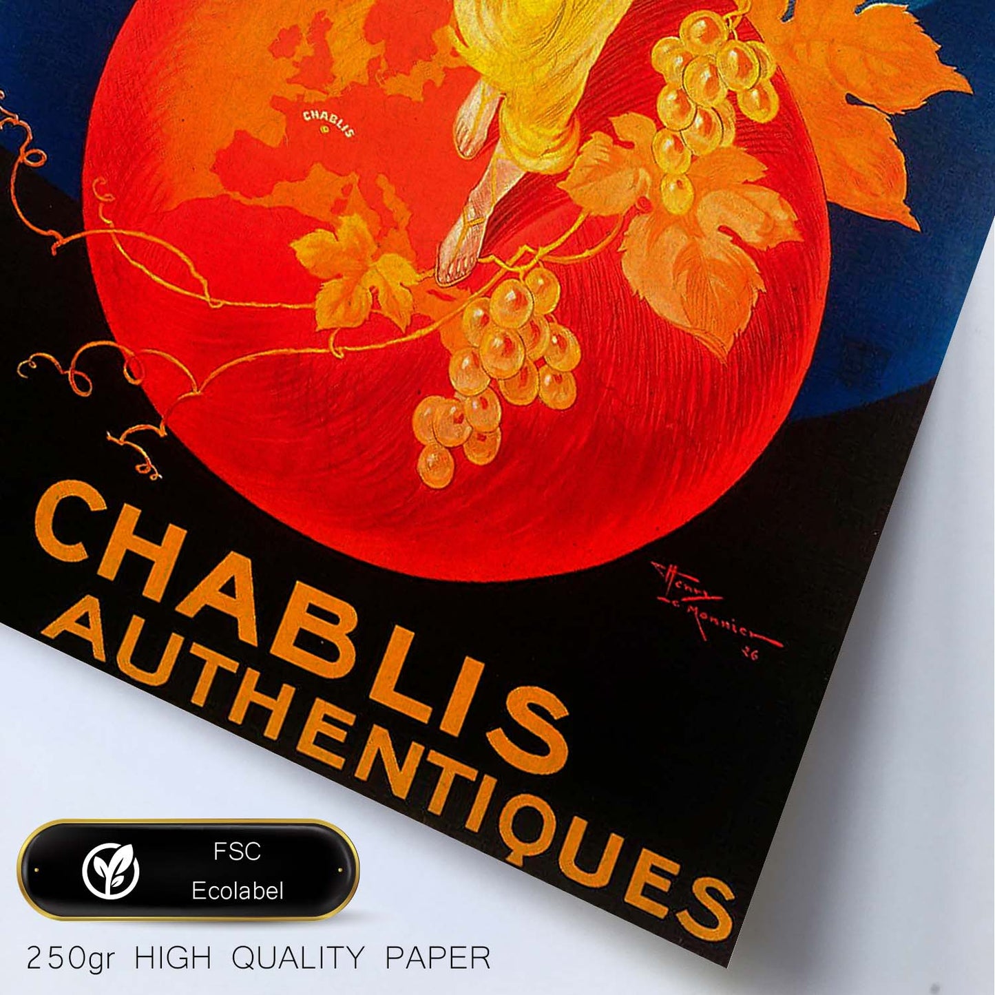 Poster vintage. Anuncio vintage de La Chablisienne.-Artwork-Nacnic-Nacnic Estudio SL