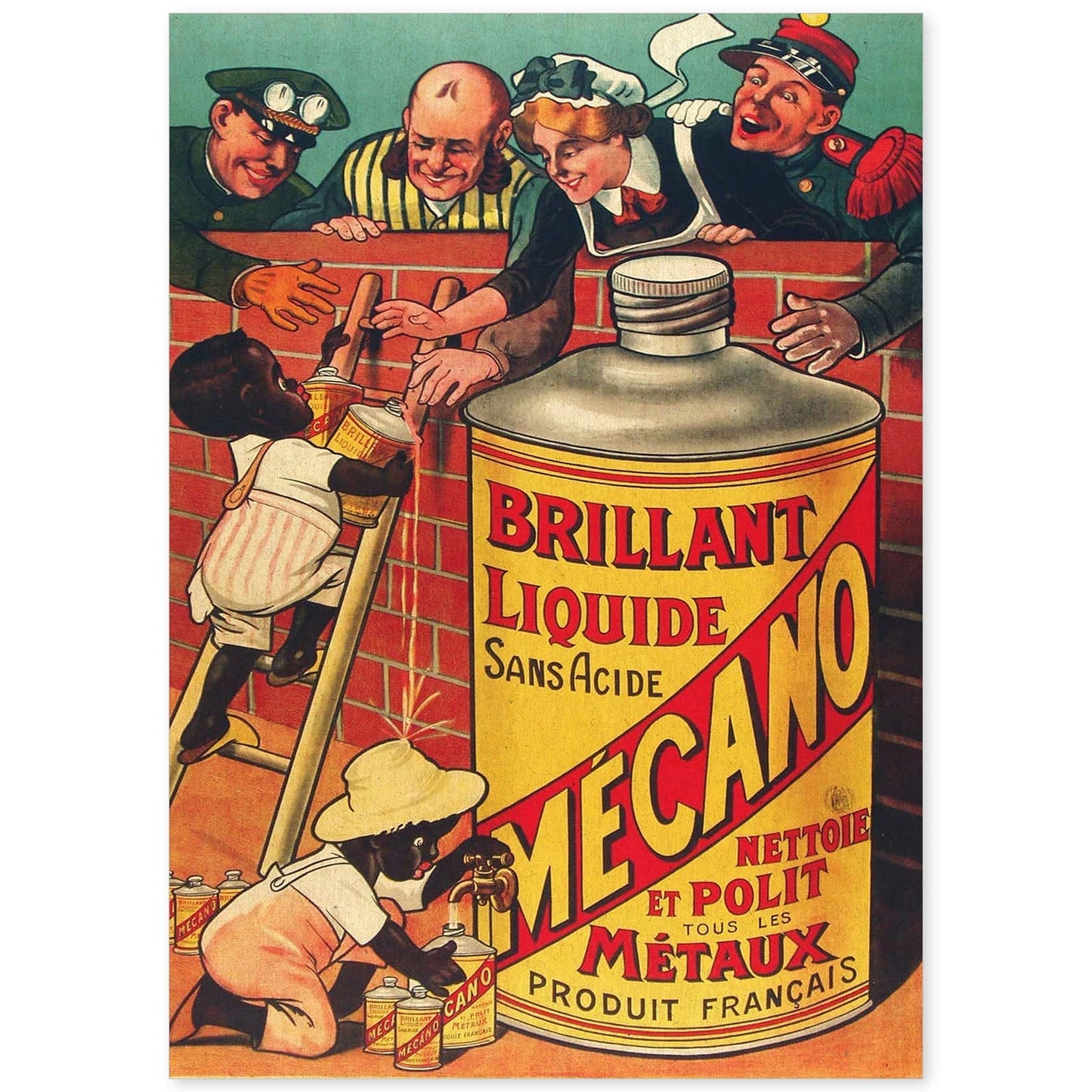 Poster vintage. Anuncio vintage frances de Mécano.-Artwork-Nacnic-A4-Sin marco-Nacnic Estudio SL