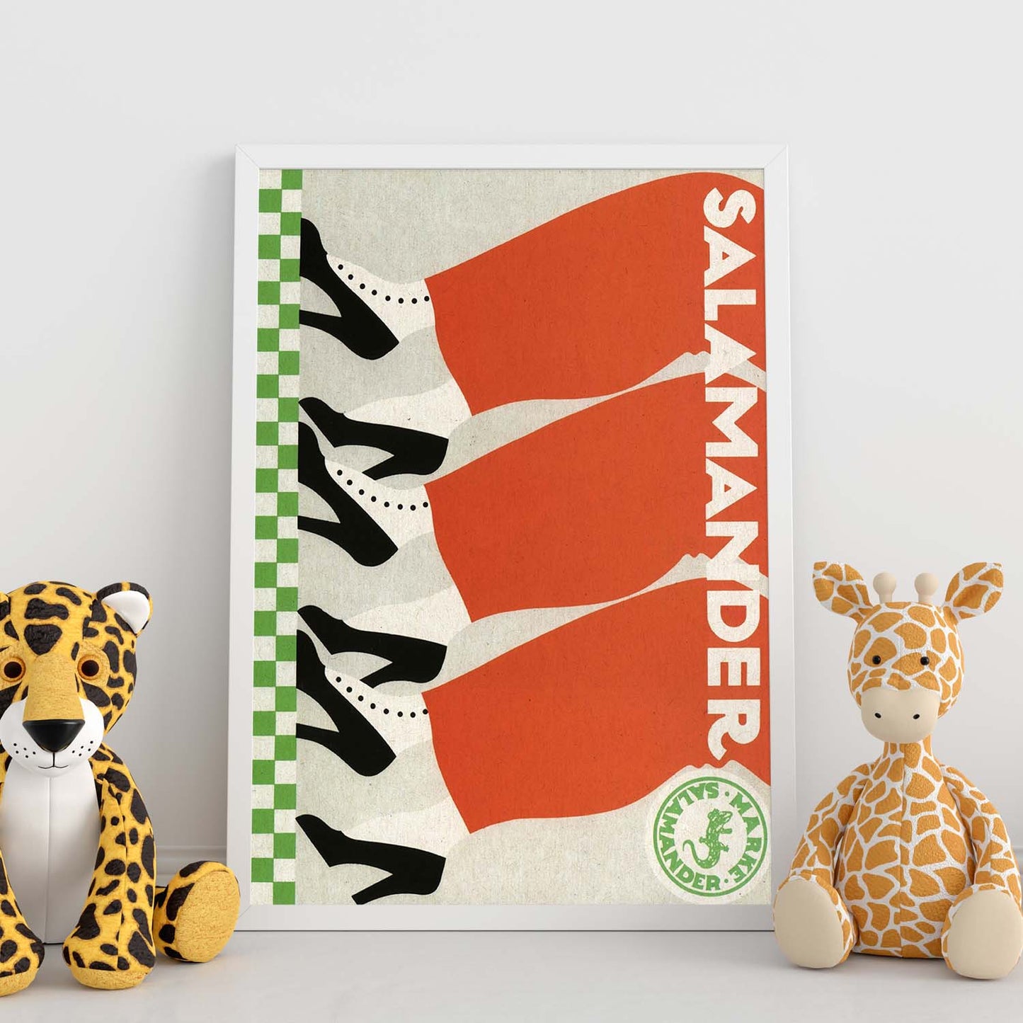 Poster vintage. Anuncio vintage Salamander.-Artwork-Nacnic-Nacnic Estudio SL