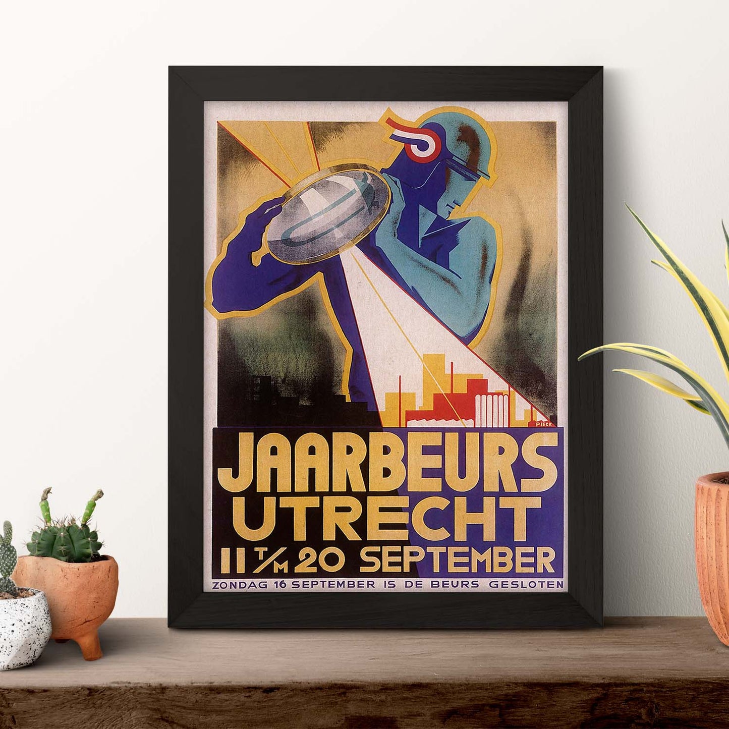 Poster vintage. Cartel Art Deco "Utrecht".-Artwork-Nacnic-Nacnic Estudio SL