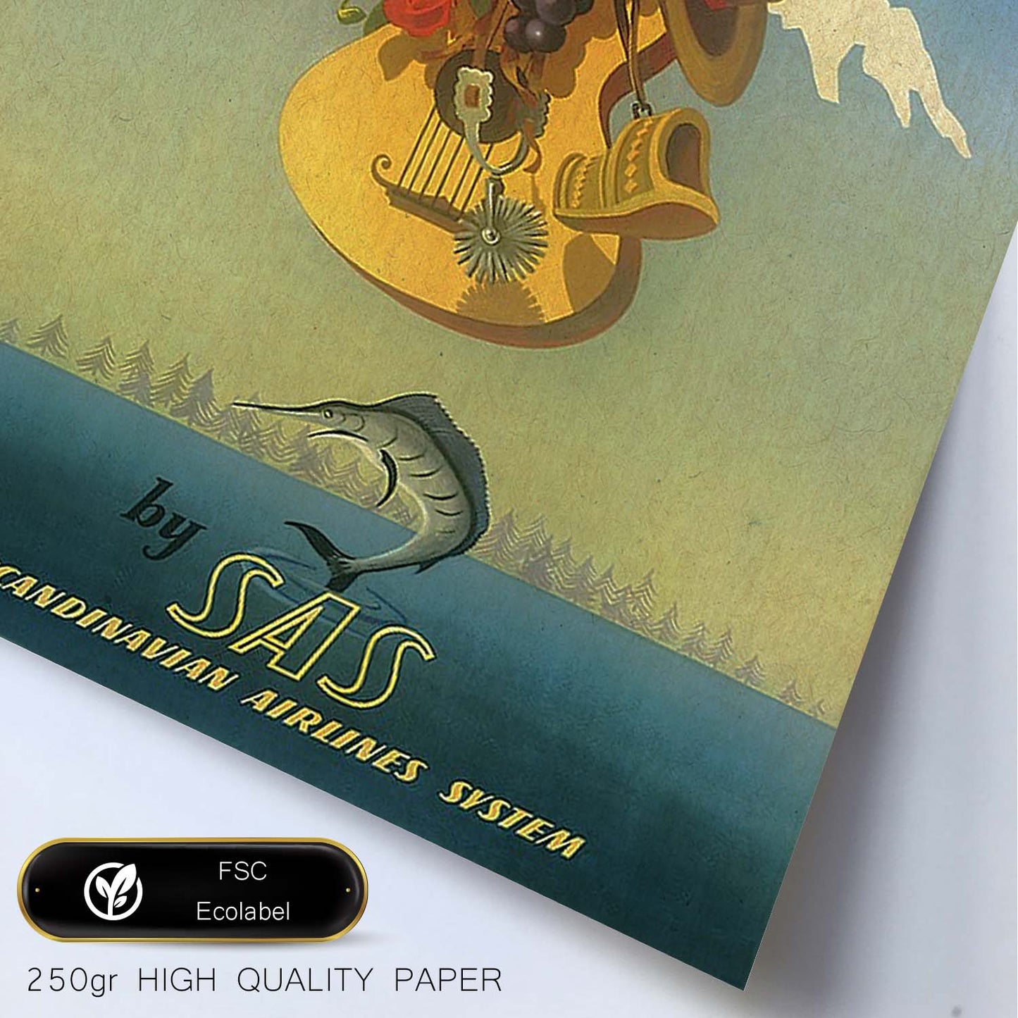 Poster vintage. Cartel vintage "Chile".-Artwork-Nacnic-Nacnic Estudio SL