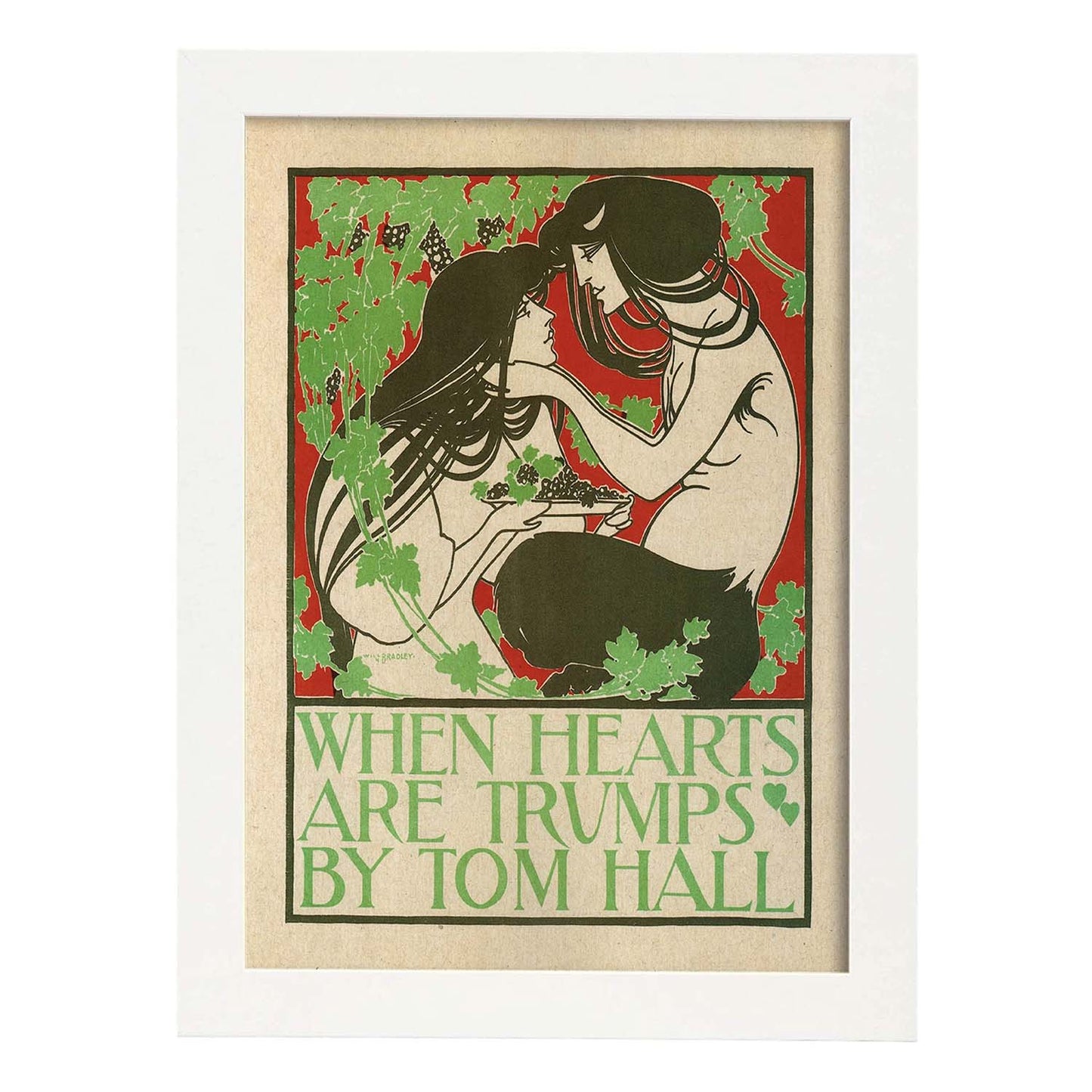 Poster vintage. Cartel vintage "Corazones - Tom Hall".-Artwork-Nacnic-A4-Marco Blanco-Nacnic Estudio SL