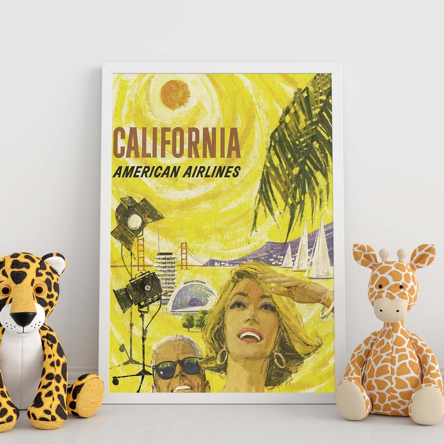 Poster Vintage. Cartel Vintage de América. California.-Artwork-Nacnic-Nacnic Estudio SL