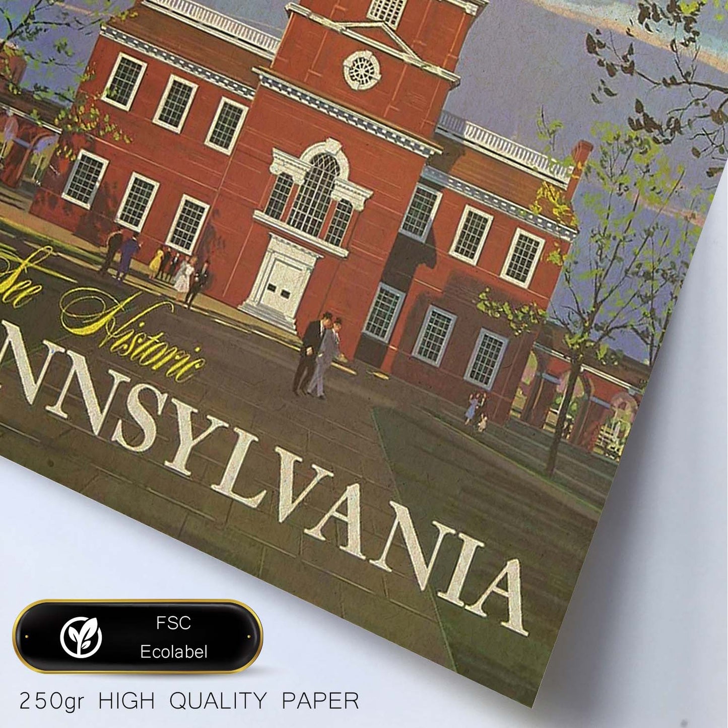 Poster Vintage. Cartel Vintage de América. Pennsylvania.-Artwork-Nacnic-Nacnic Estudio SL