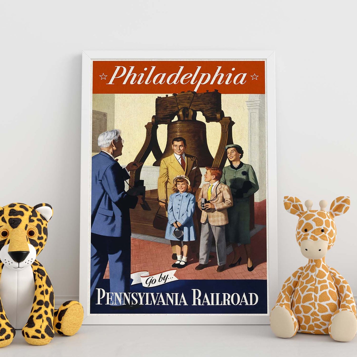 Poster Vintage. Cartel Vintage de América. Philadelphia.-Artwork-Nacnic-Nacnic Estudio SL