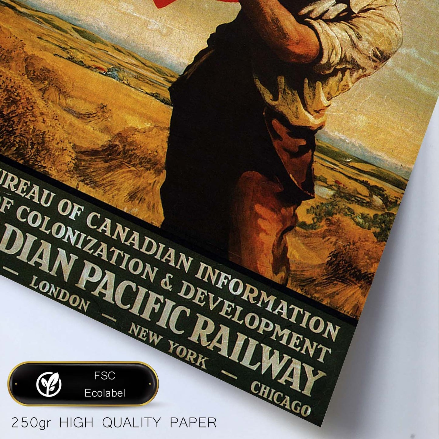 Poster vintage. Cartel vintage de Canadá.-Artwork-Nacnic-Nacnic Estudio SL