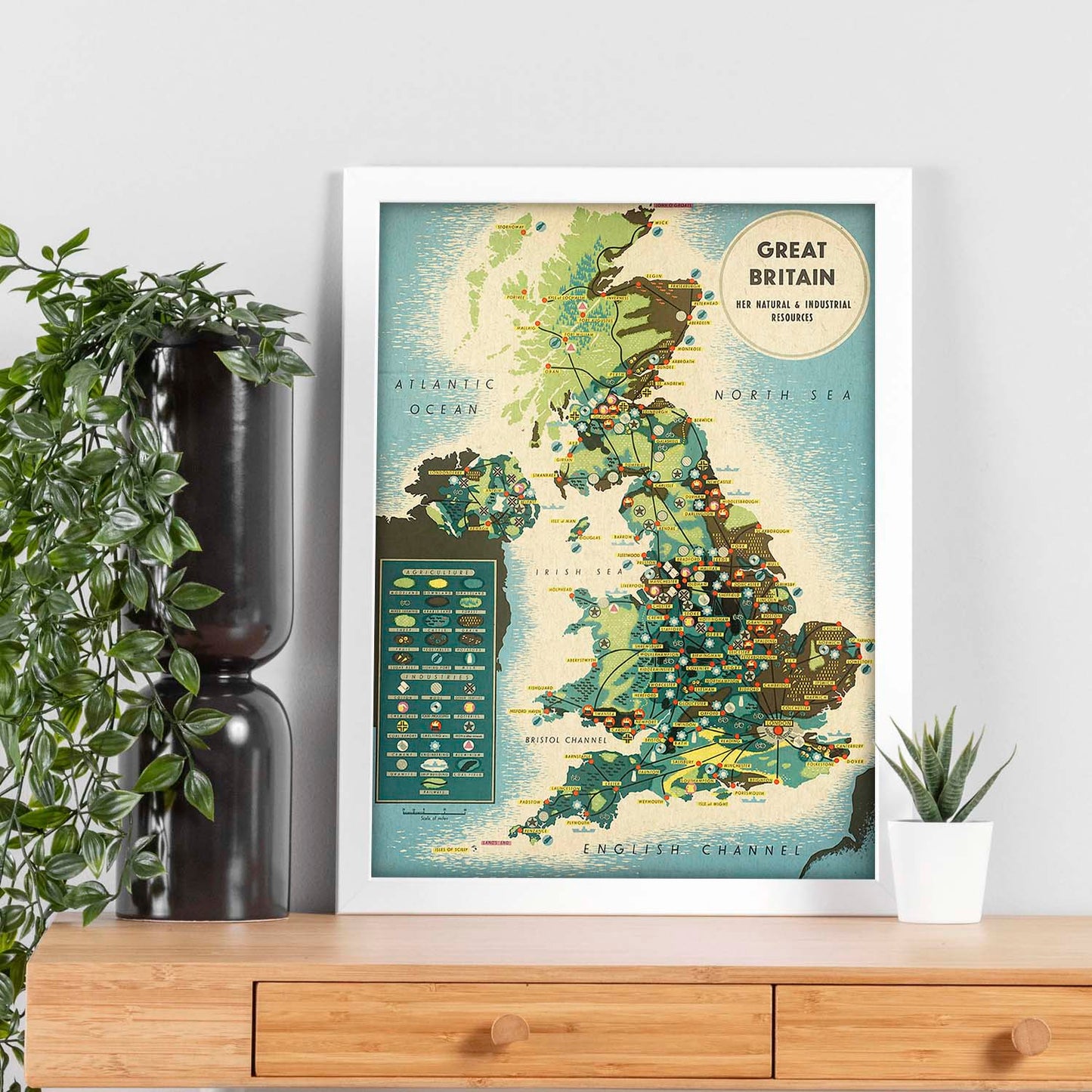 Poster vintage. Cartel vintage de Europa. Gran Bretaña.-Artwork-Nacnic-Nacnic Estudio SL