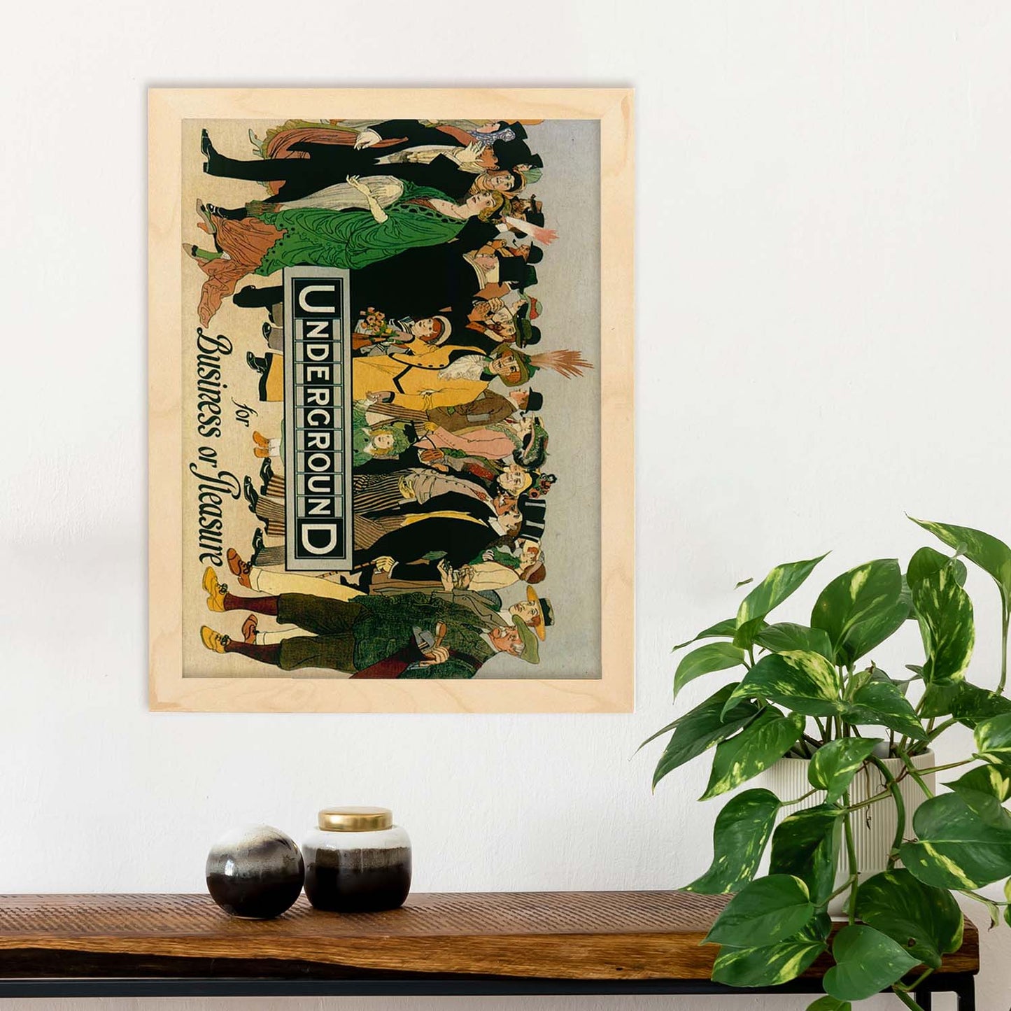 Poster vintage. Cartel vintage de Europa. Metro de Londres, 1913.-Artwork-Nacnic-Nacnic Estudio SL