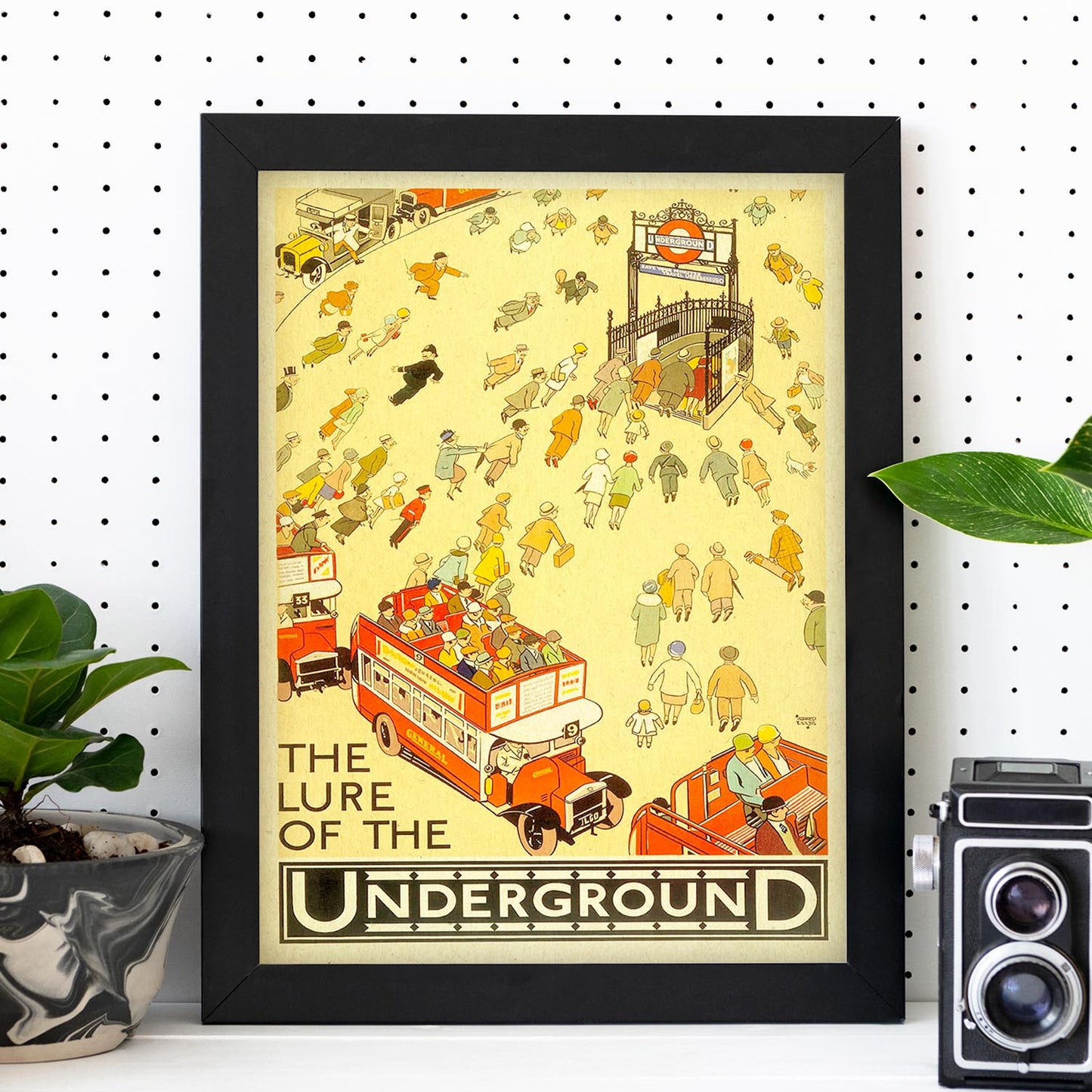 Poster vintage. Cartel vintage de Europa. Metro de Londres.-Artwork-Nacnic-Nacnic Estudio SL