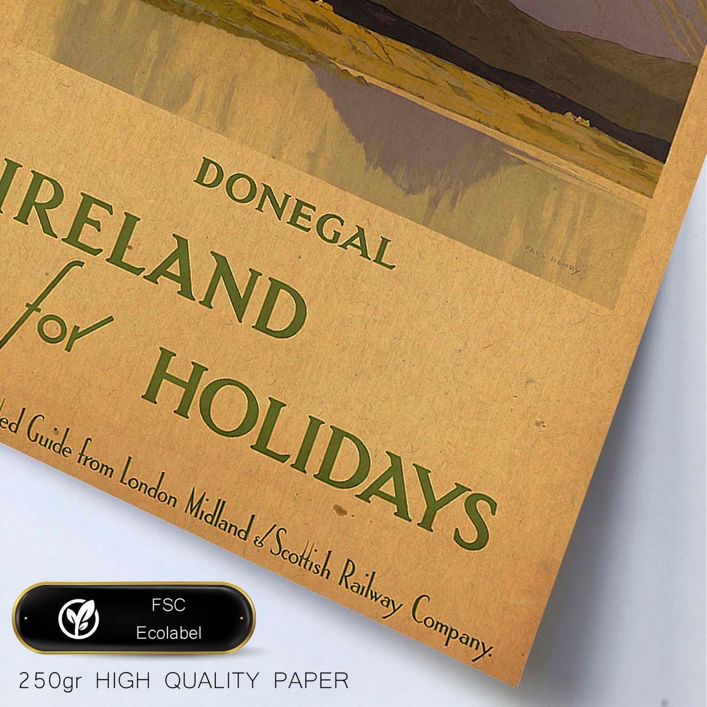 Poster vintage. Cartel vintage de Europa. Vacaciones en Irlanda.-Artwork-Nacnic-Nacnic Estudio SL