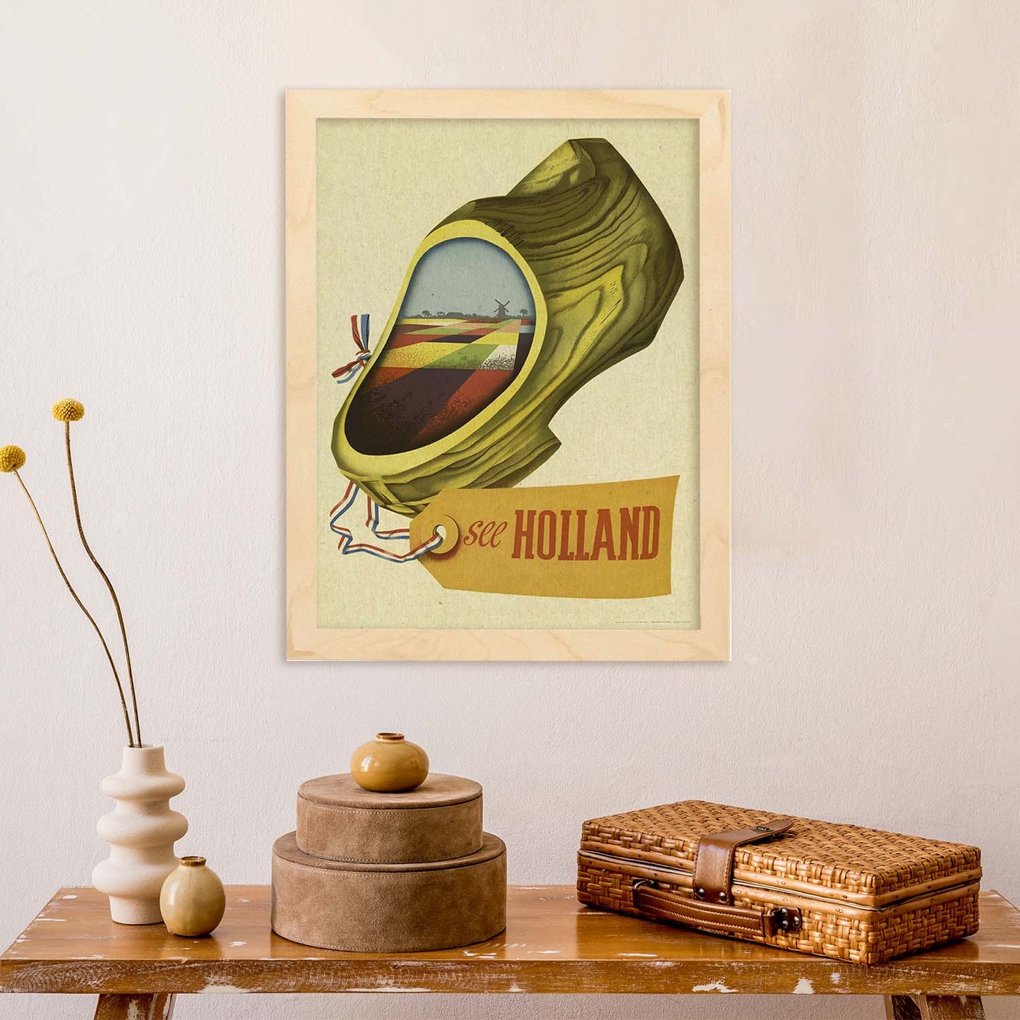 Poster vintage. Cartel vintage de Europa. Viaja a Holanda.-Artwork-Nacnic-Nacnic Estudio SL