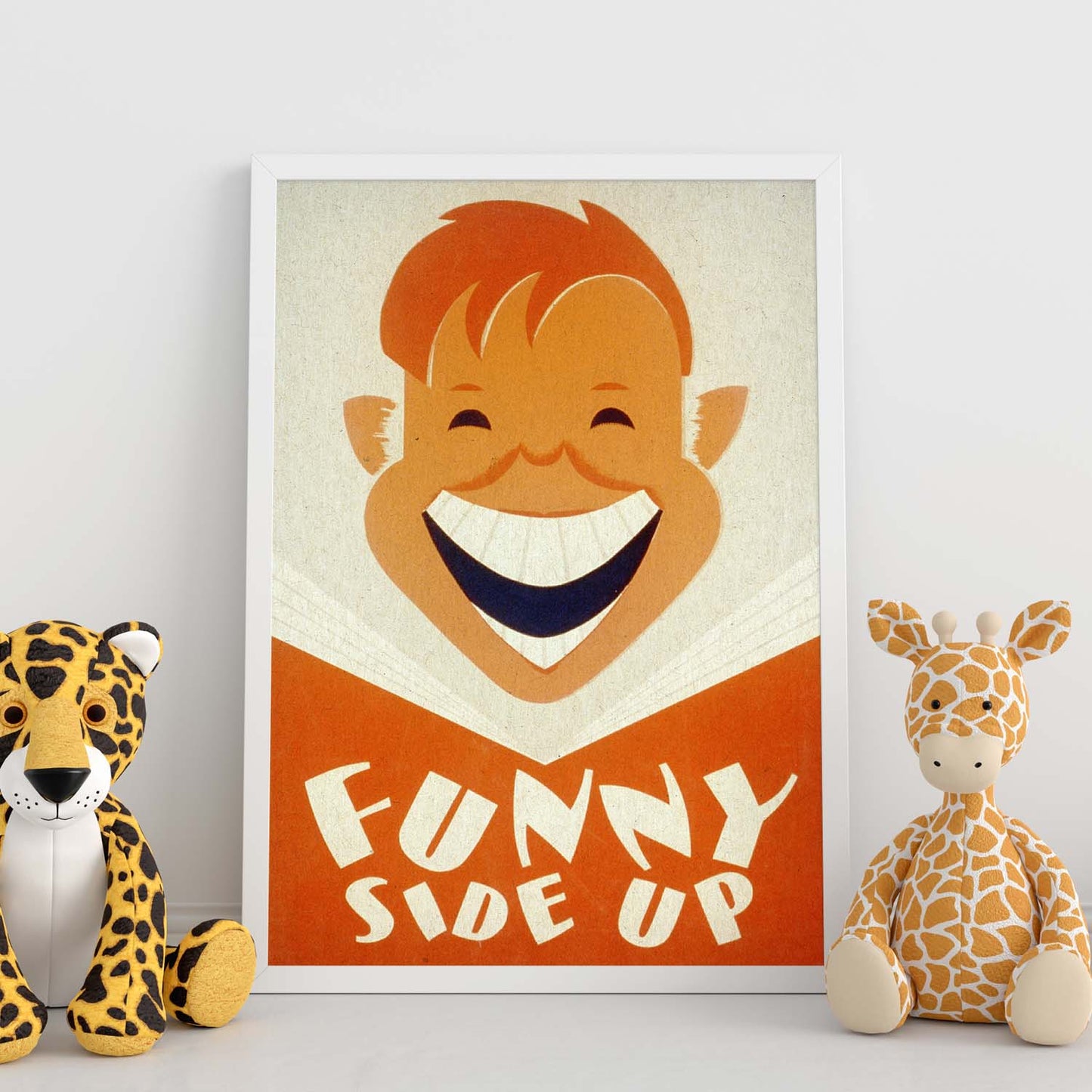 Poster vintage. Cartel vintage "Funny side up".-Artwork-Nacnic-Nacnic Estudio SL