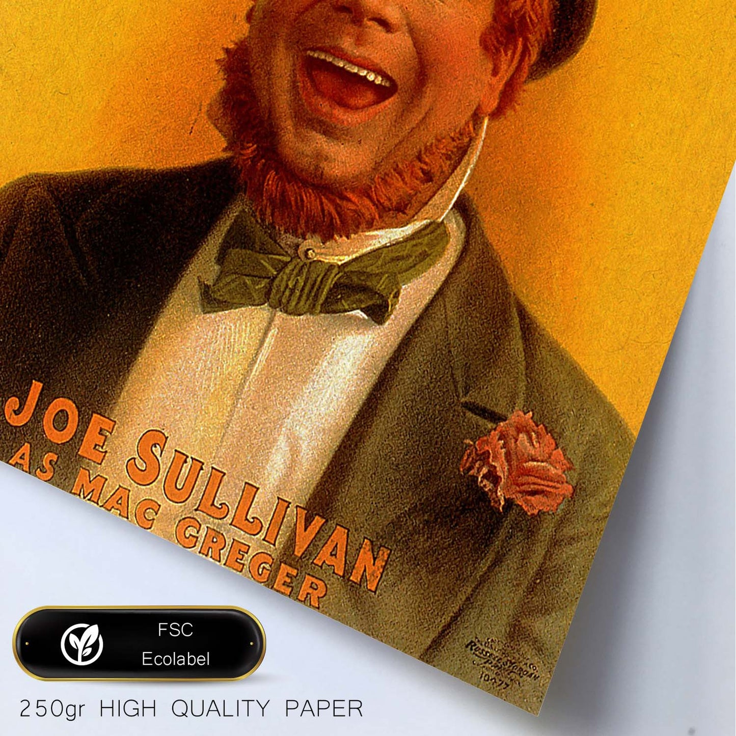 Poster vintage. Cartel vintage "Hooligans felices".-Artwork-Nacnic-Nacnic Estudio SL