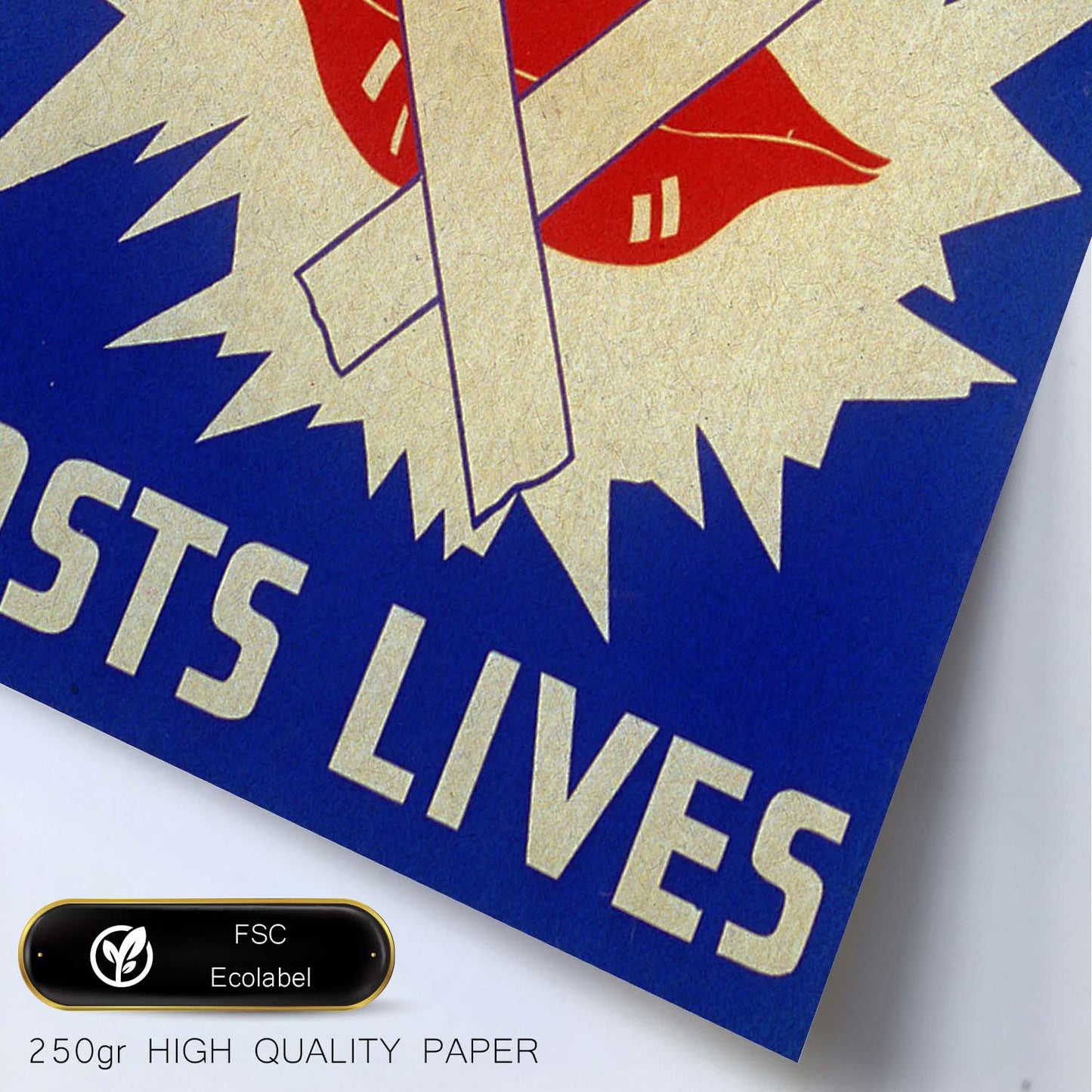 Poster vintage. Cartel vintage Propaganda Segunda Guerra Mundial EEUU "Careless talk".-Artwork-Nacnic-Nacnic Estudio SL
