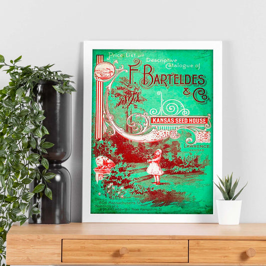 Poster vintage. Cartel vintage y catalogo para tienda F. Barteldes en Kansas.-Artwork-Nacnic-Nacnic Estudio SL
