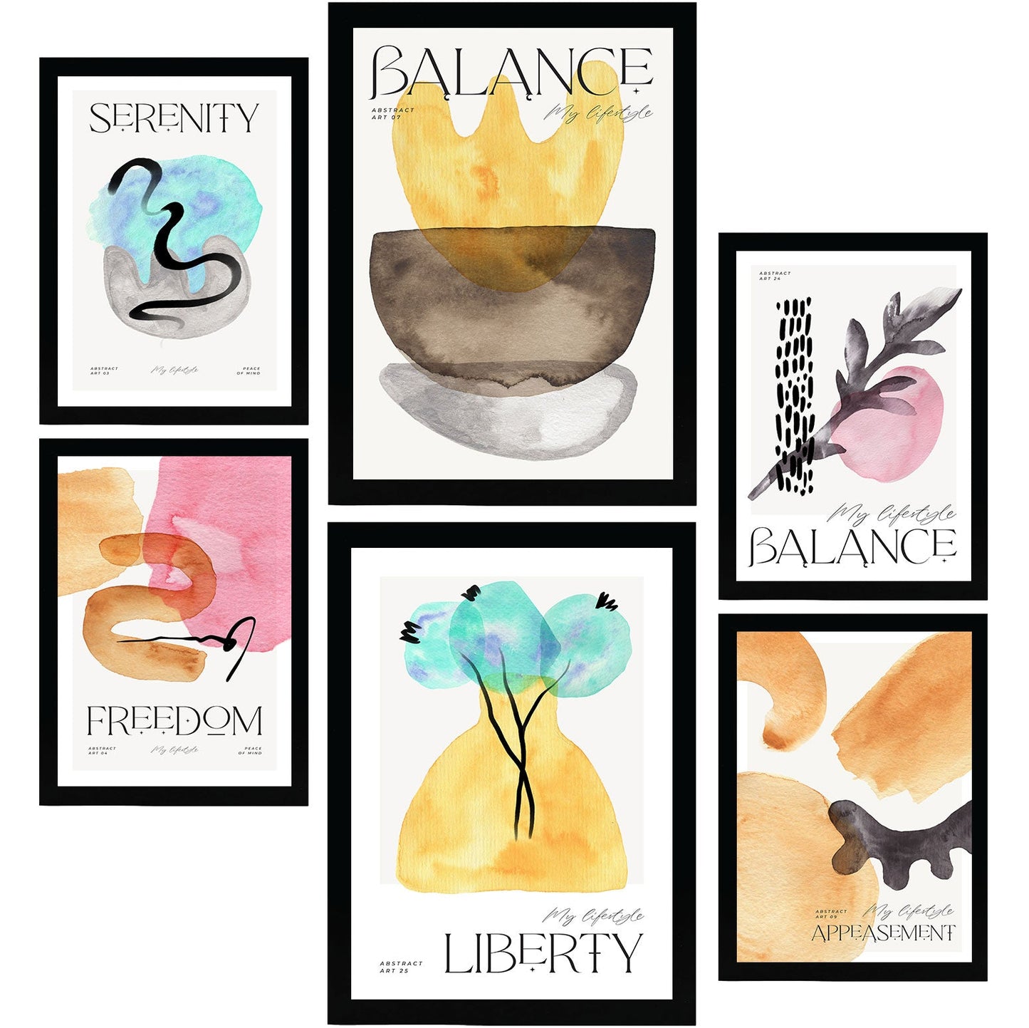 Posters Abstract Balance. Pictures and Prints in Art Gallery Aesthetic.-Artwork-Nacnic-Nacnic Estudio SL