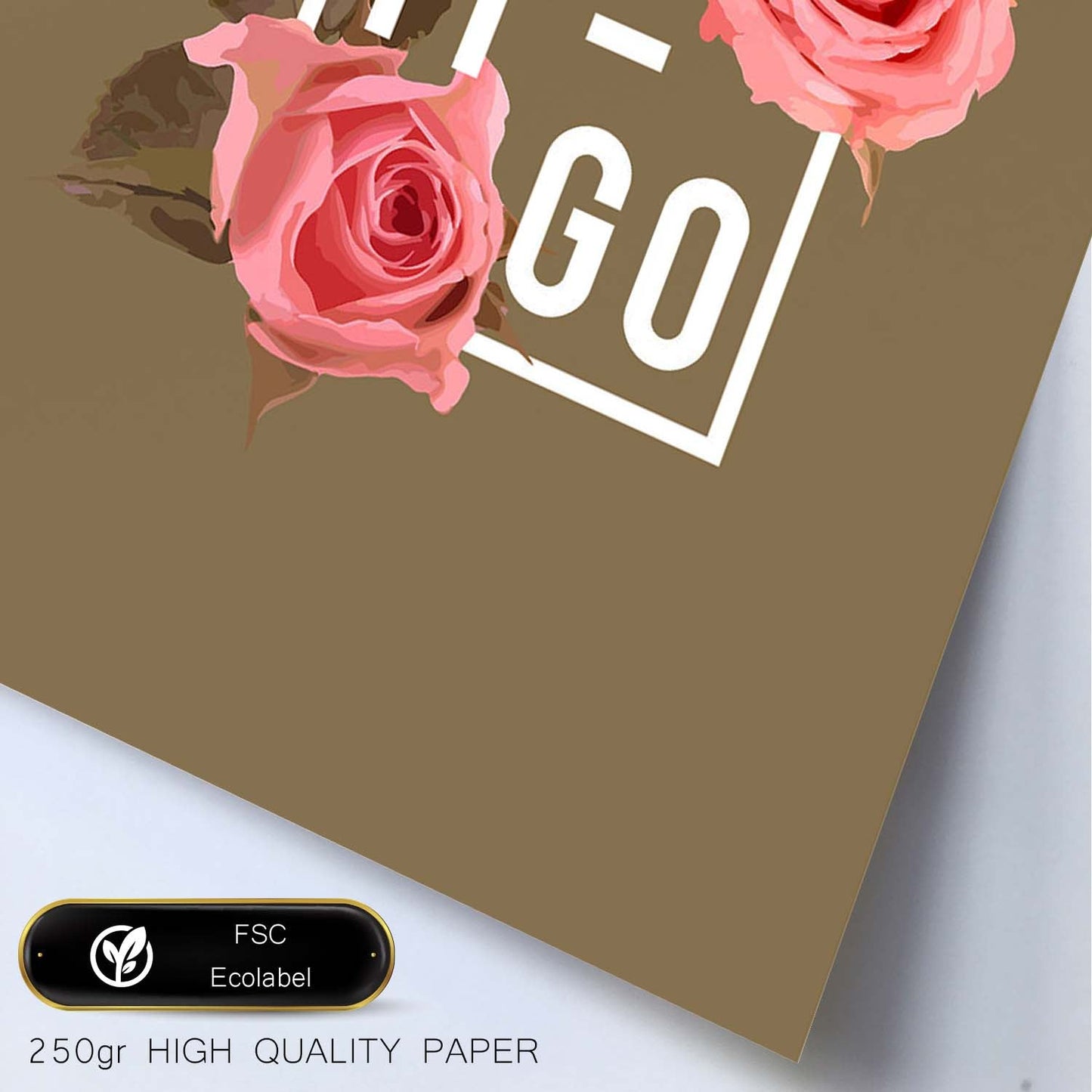 Posters con mensajes felices ilustrados. Lámina de decoración 'Let It Go' con frases motivadoras y llenas de energia.-Artwork-Nacnic-Nacnic Estudio SL