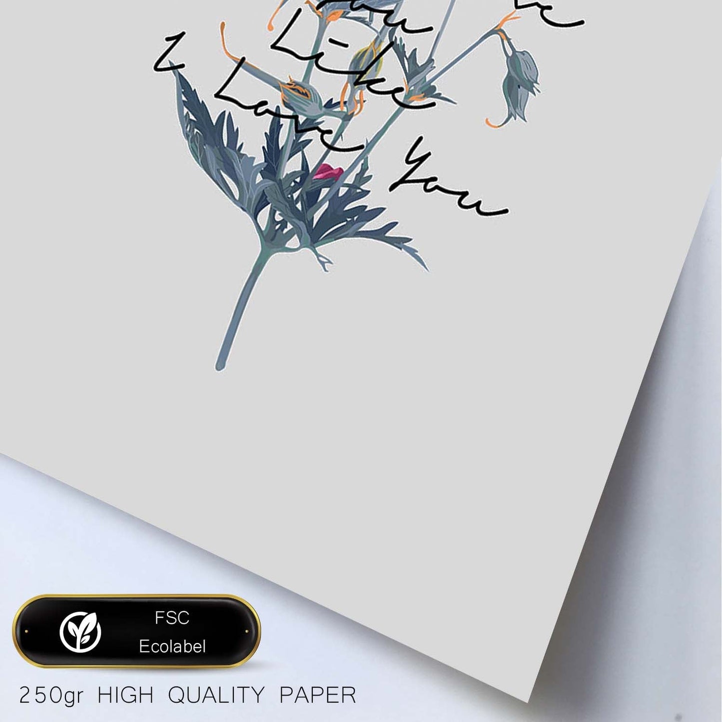 Posters con mensajes felices ilustrados. Lámina de decoración 'Like I Love You' con frases motivadoras y llenas de energia.-Artwork-Nacnic-Nacnic Estudio SL
