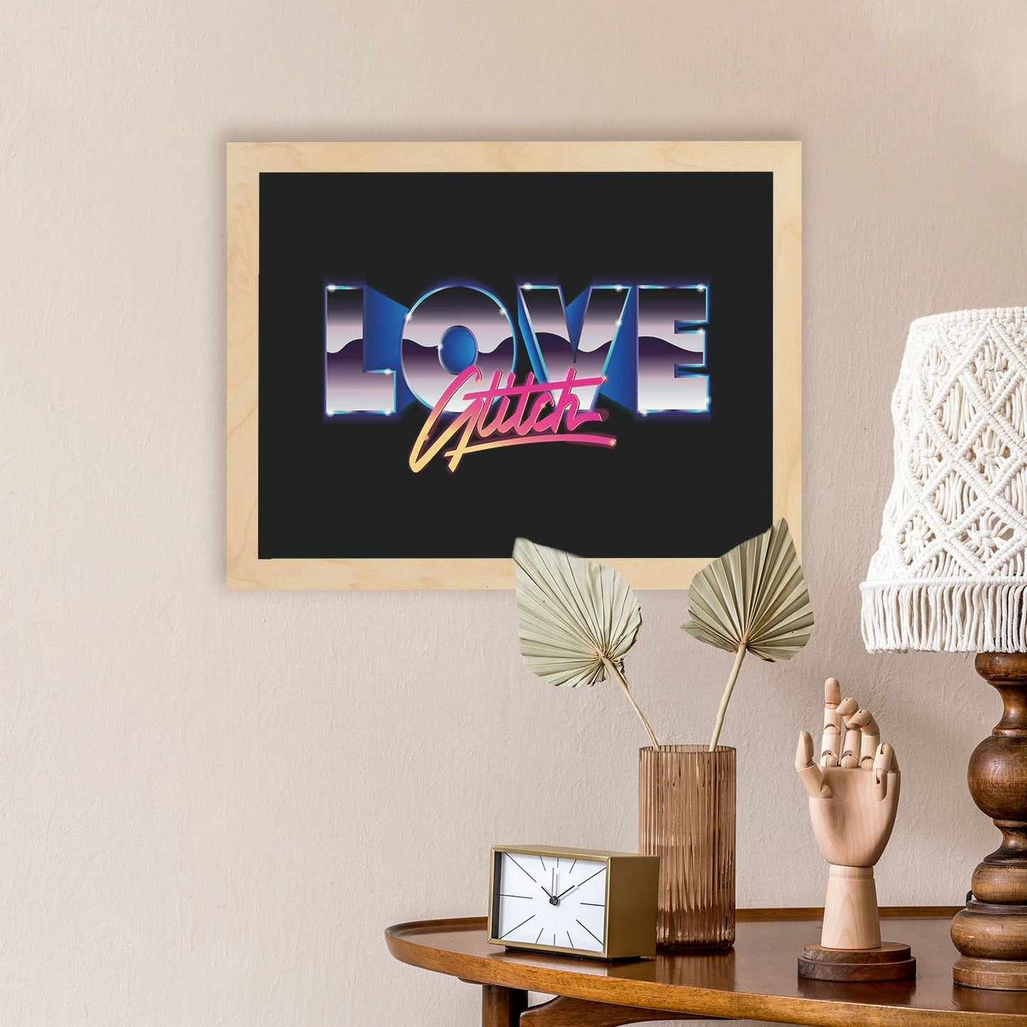 Posters con mensajes felices ilustrados. Lámina de decoración 'Love Glitch' con frases motivadoras y llenas de energia.-Artwork-Nacnic-Nacnic Estudio SL