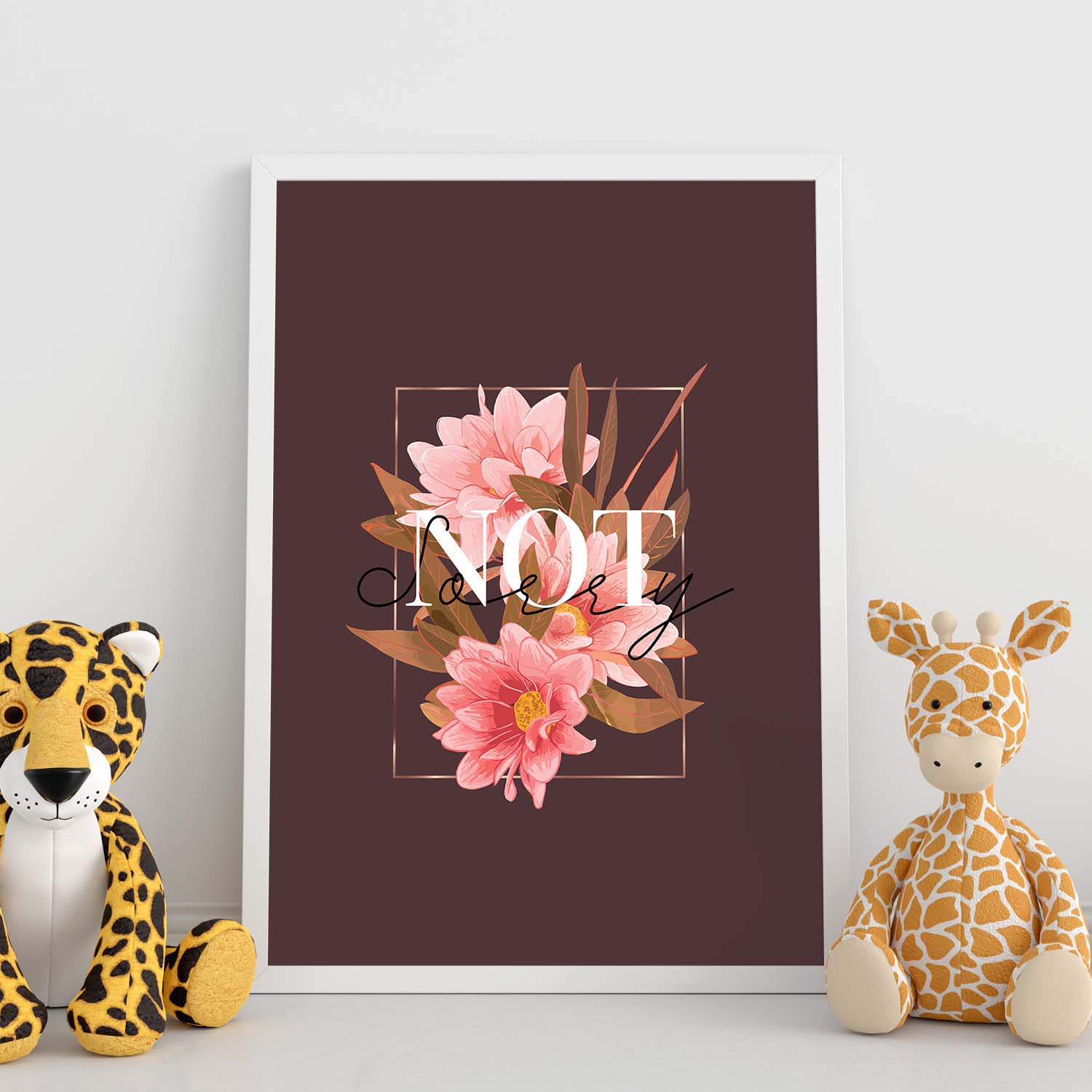 Posters con mensajes felices ilustrados. Lámina de decoración 'Not Sorry' con frases motivadoras y llenas de energia.-Artwork-Nacnic-Nacnic Estudio SL