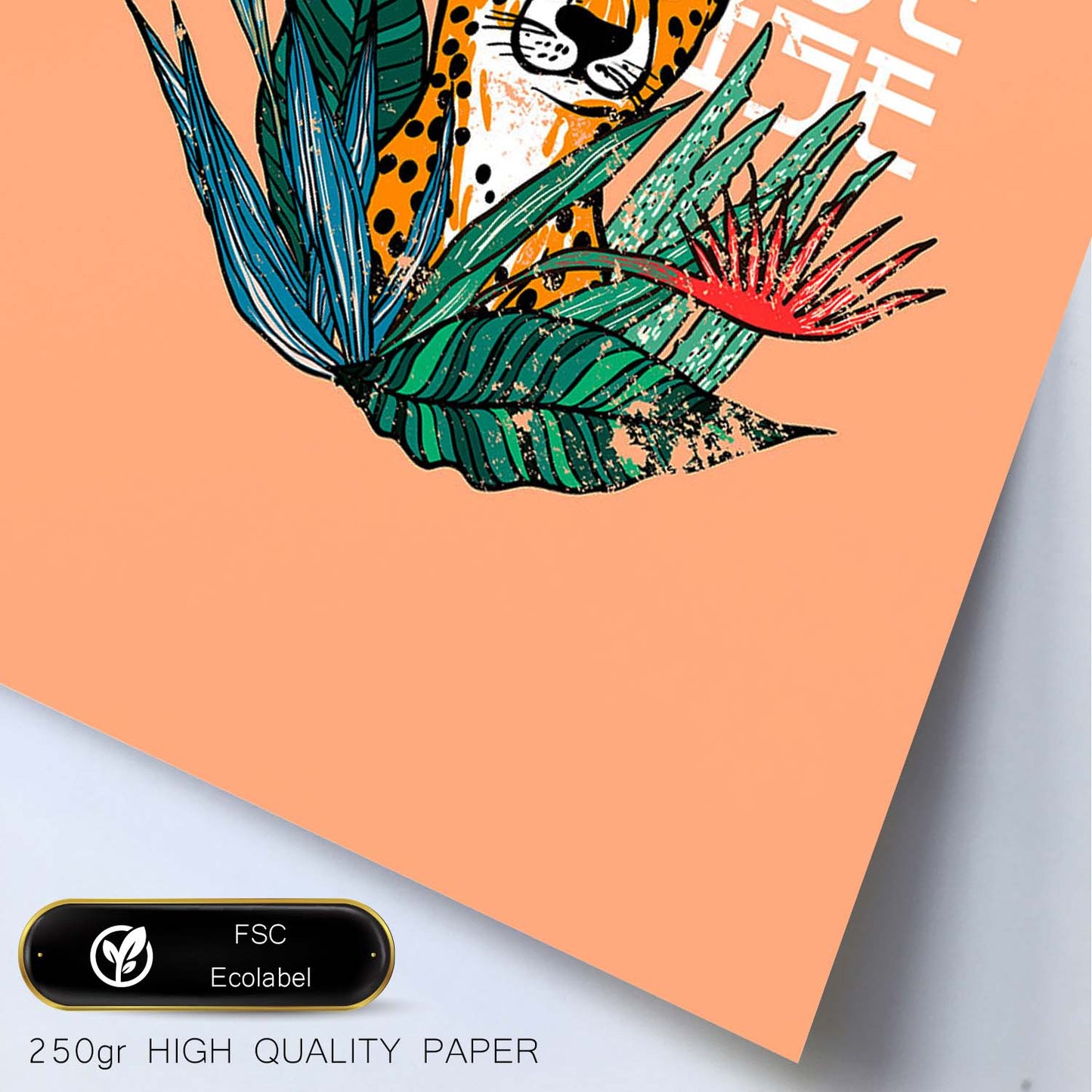 Posters con mensajes felices ilustrados. Lámina de decoración 'Paradise' con frases motivadoras y llenas de energia.-Artwork-Nacnic-Nacnic Estudio SL