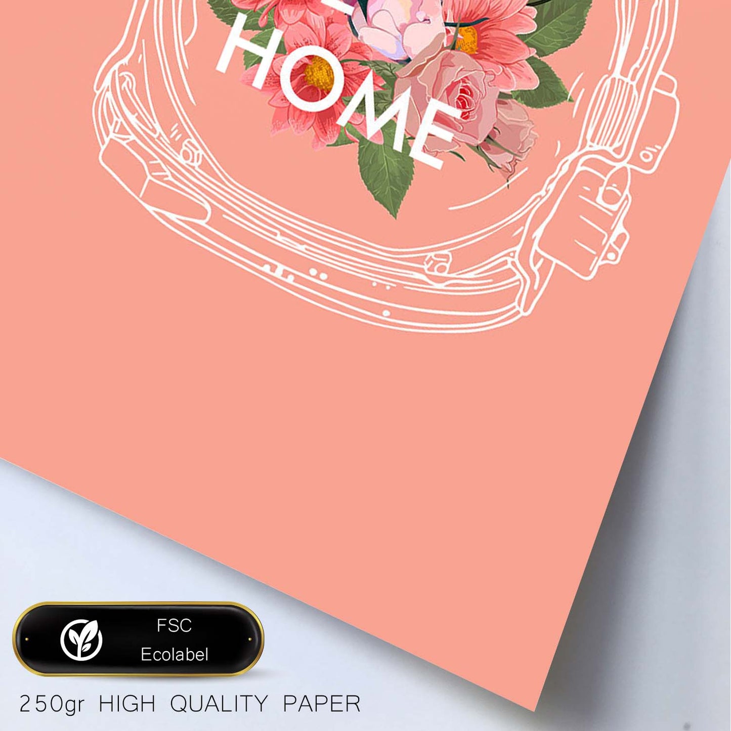 Posters con mensajes felices ilustrados. Lámina de decoración 'Take Me Home' con frases motivadoras y llenas de energia.-Artwork-Nacnic-Nacnic Estudio SL