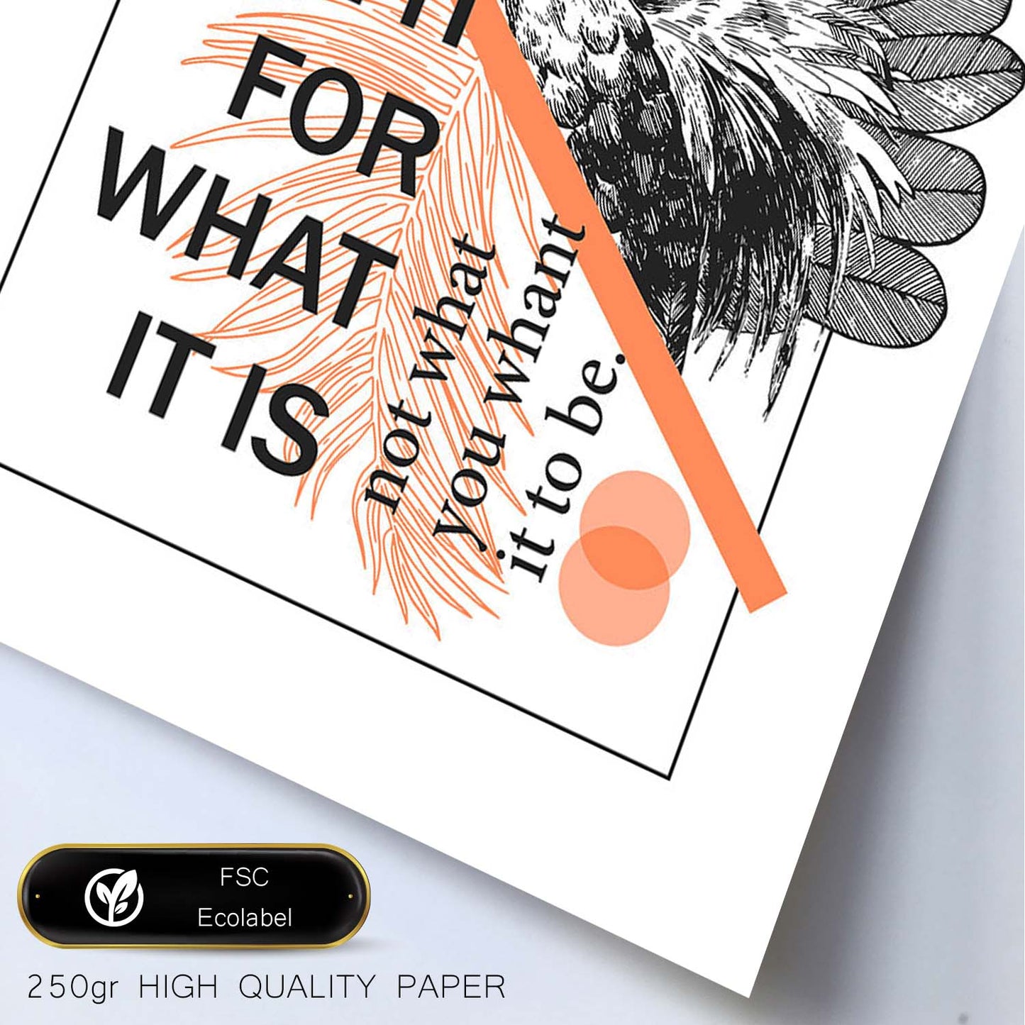 Posters con mensajes felices ilustrados. Lámina de decoración 'What It Is' con frases motivadoras y llenas de energia.-Artwork-Nacnic-Nacnic Estudio SL